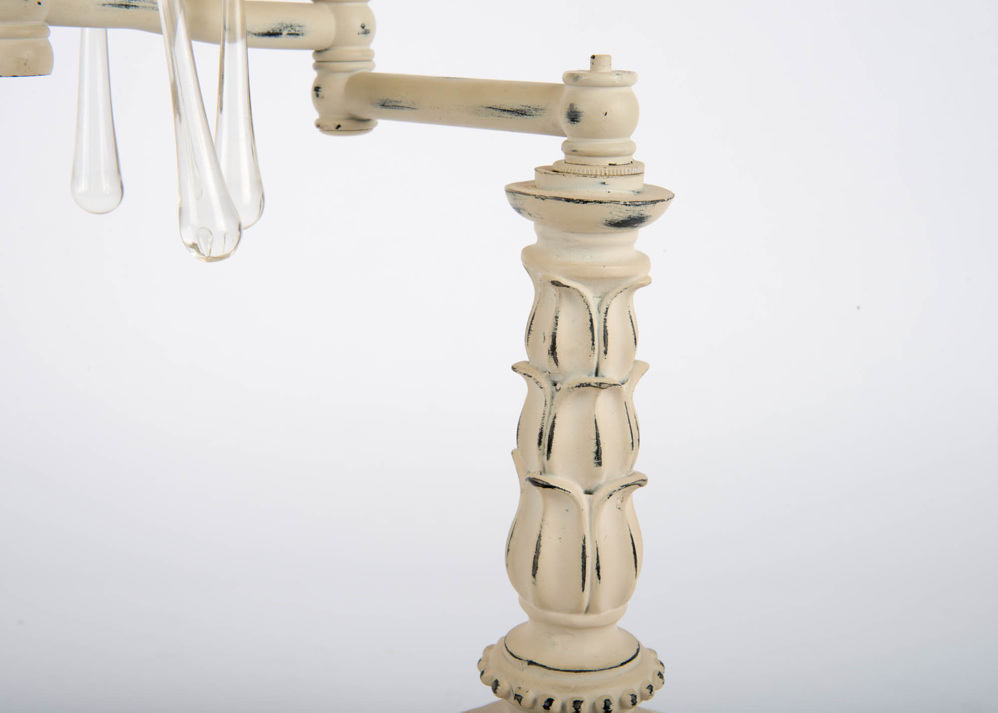 White Shabby Chic Style Desk Lamp