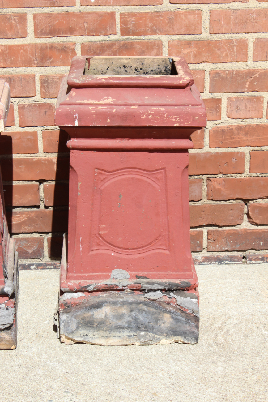 Pair of Antique Chimney Tops