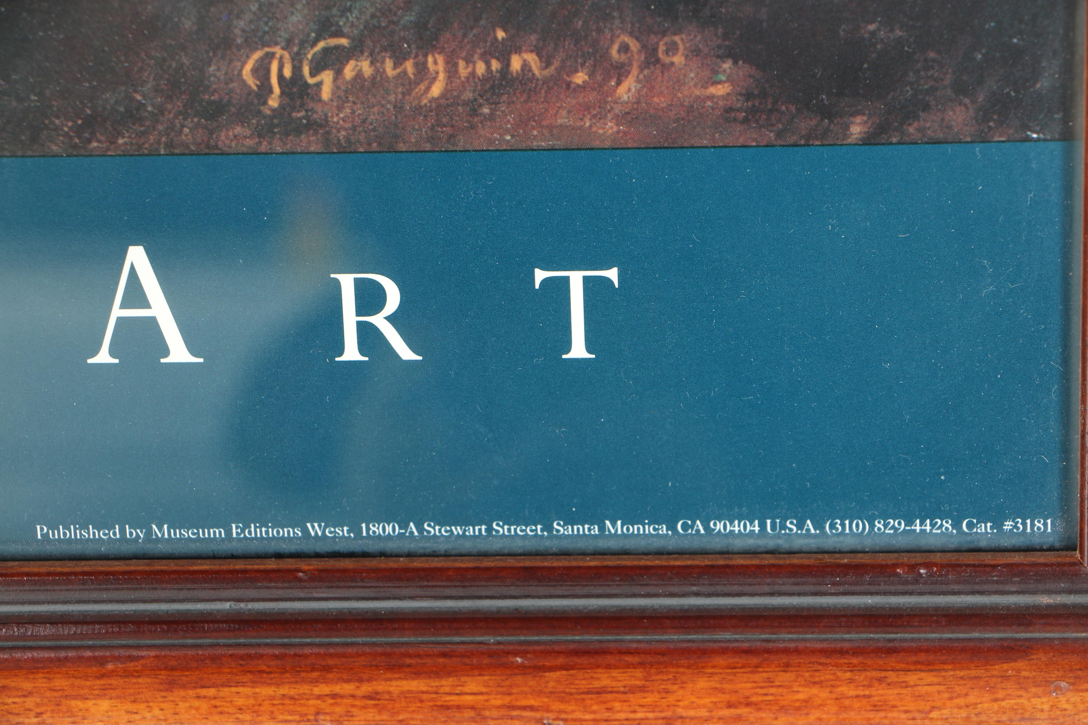 After Paul Gauguin Offset Lithograph "Landscape at Le Pouldu"