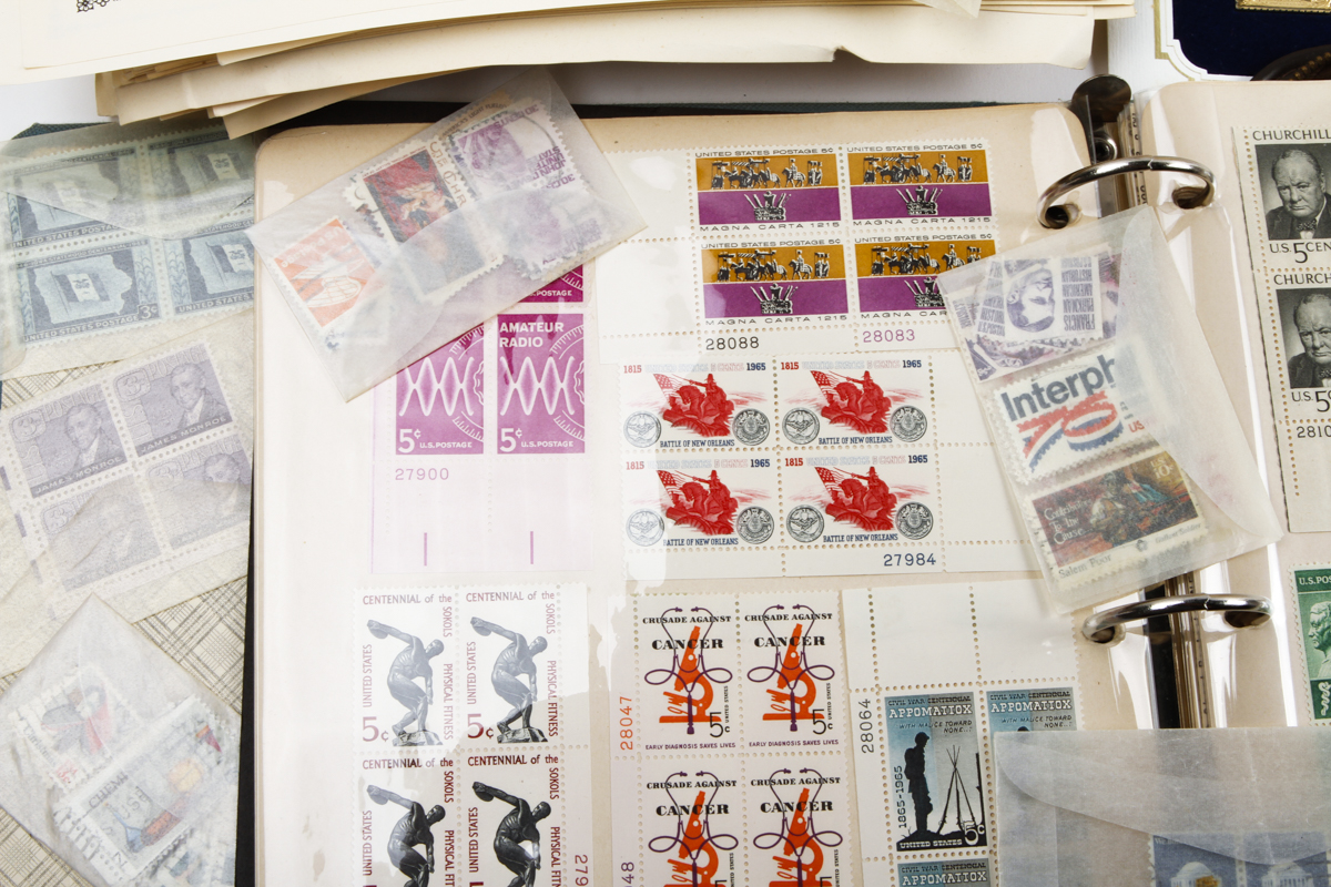 Collection of 22K Gold Replicas of Inverted Postage Stamps and More