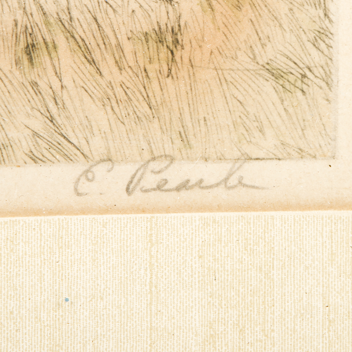 E. Pearle Etching "Ye Olde Mill"