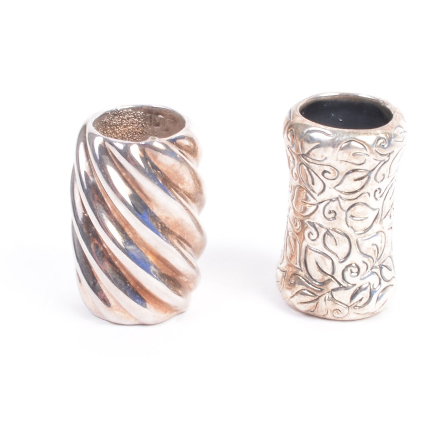 Two Sterling Silver Napkin Rings