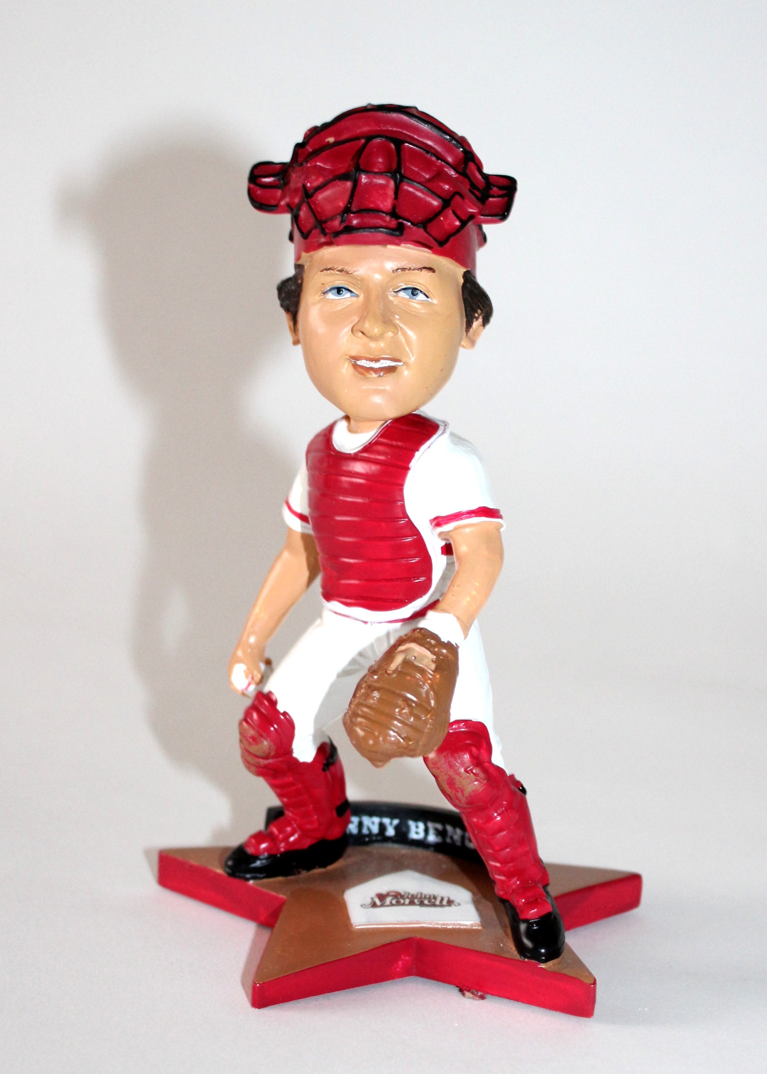 Johnny Bench Autographed Baseball and Bobblehead