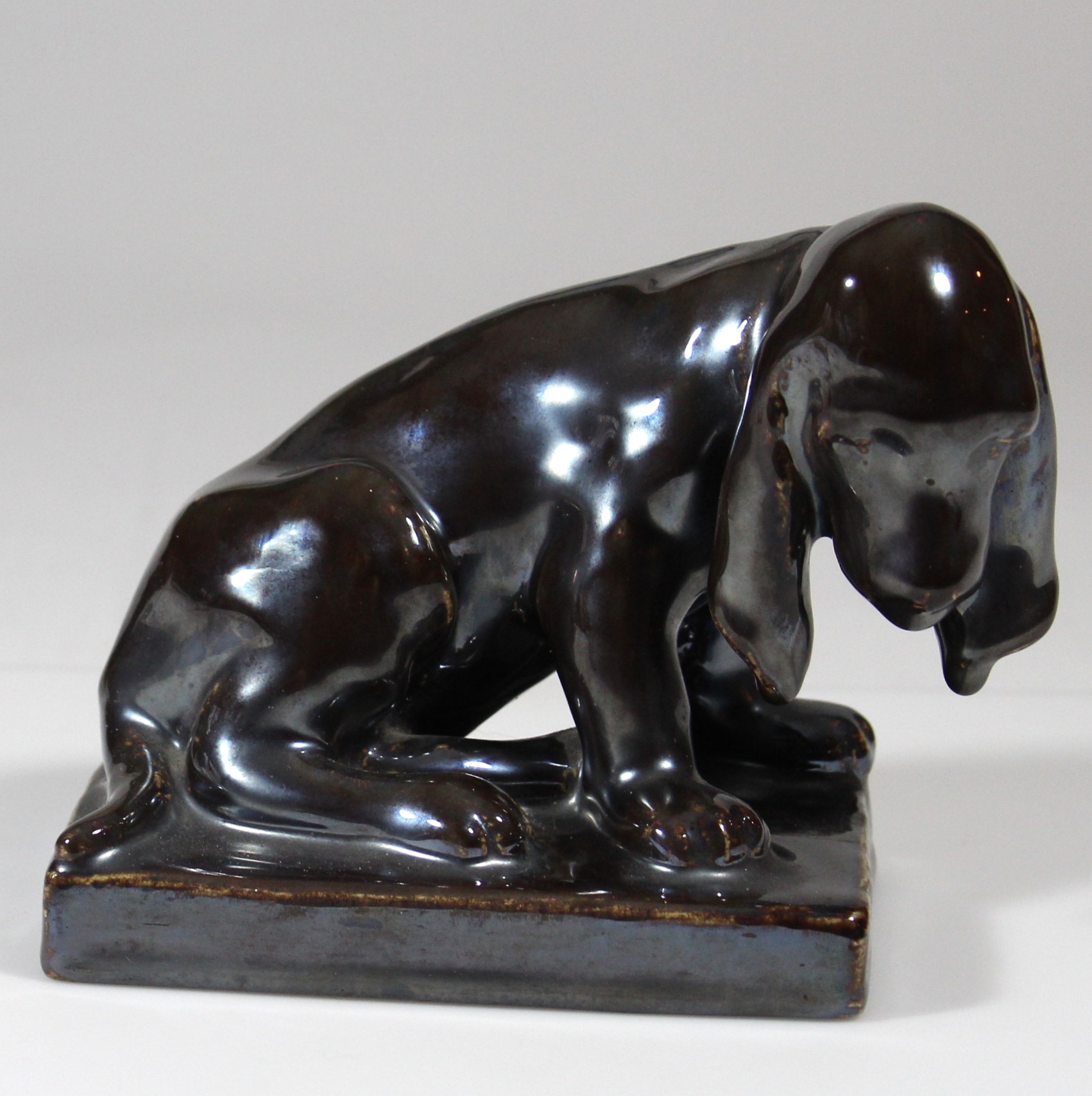 Rookwood Pottery Hound Dog Bookends