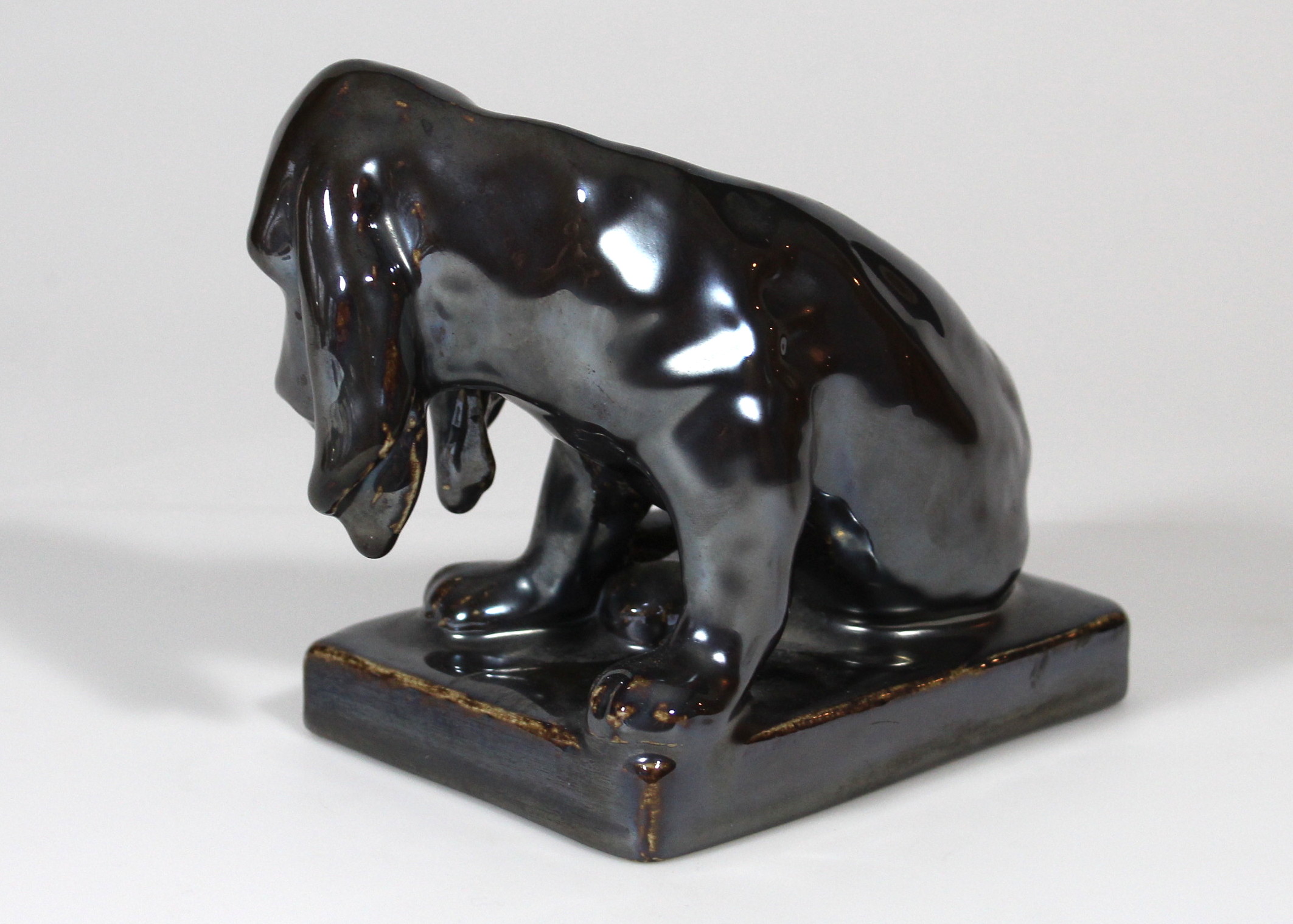 Rookwood Pottery Hound Dog Bookends