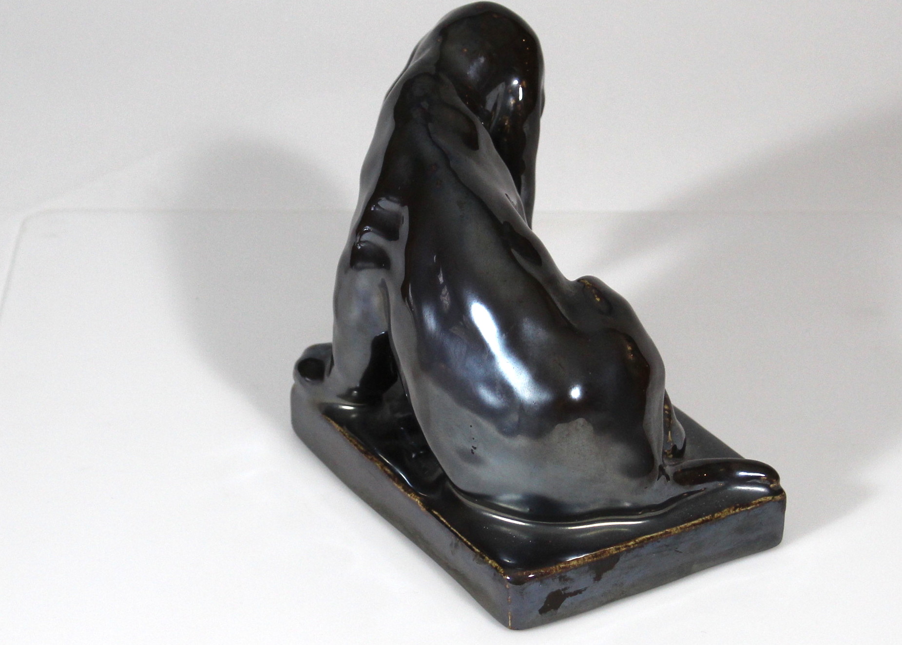 Rookwood Pottery Hound Dog Bookends