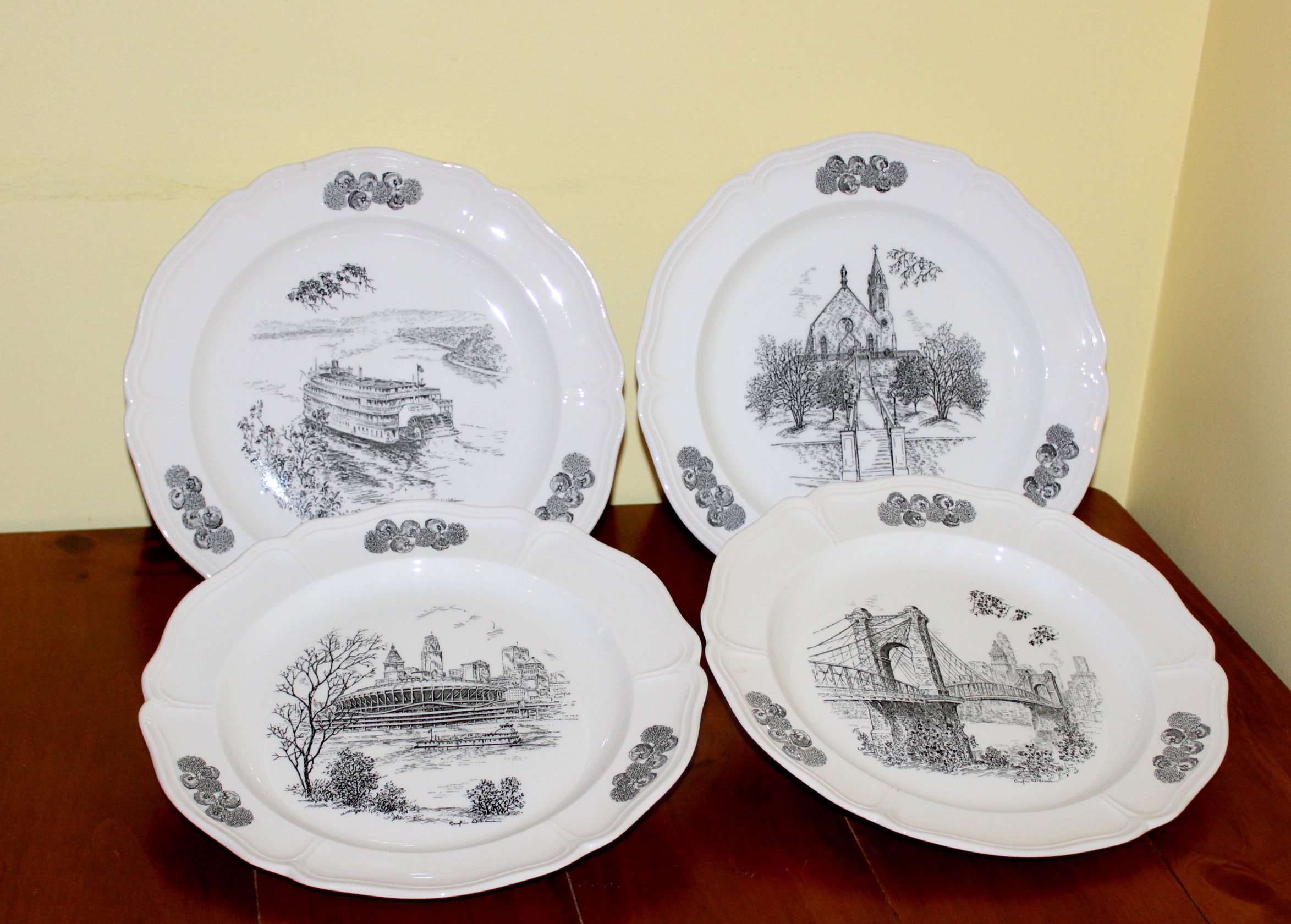 Set of Eleven Caroline Williams Plates