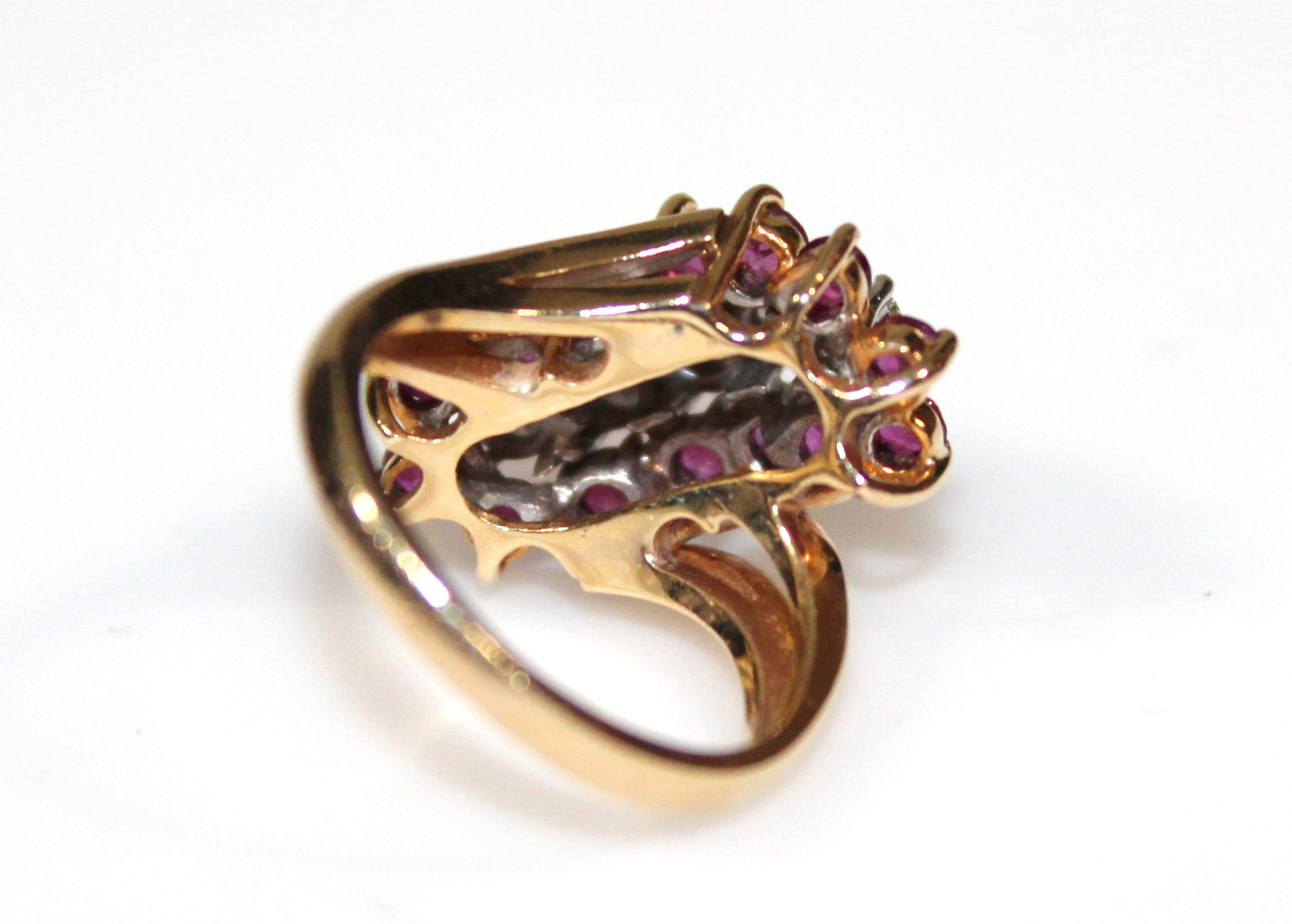 Diamond and Ruby Cocktail Ring