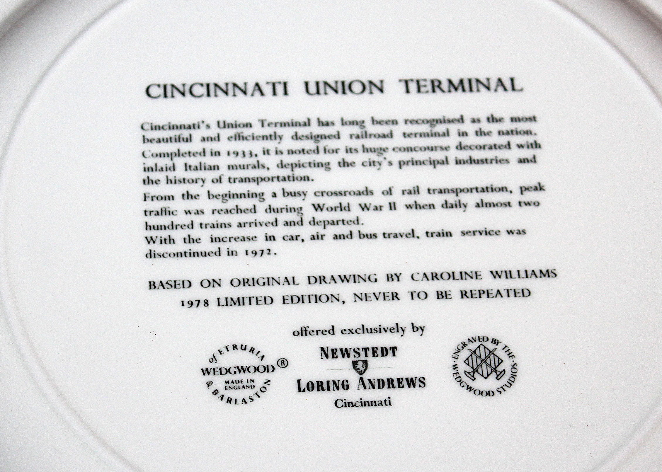 Ten Caroline Williams Plates