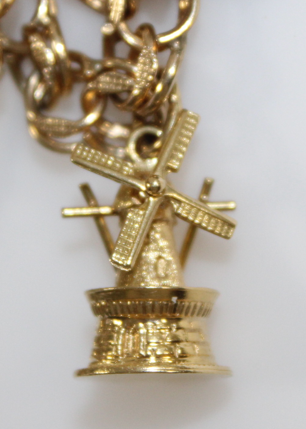 14K Gold Charm Bracelet and Charms