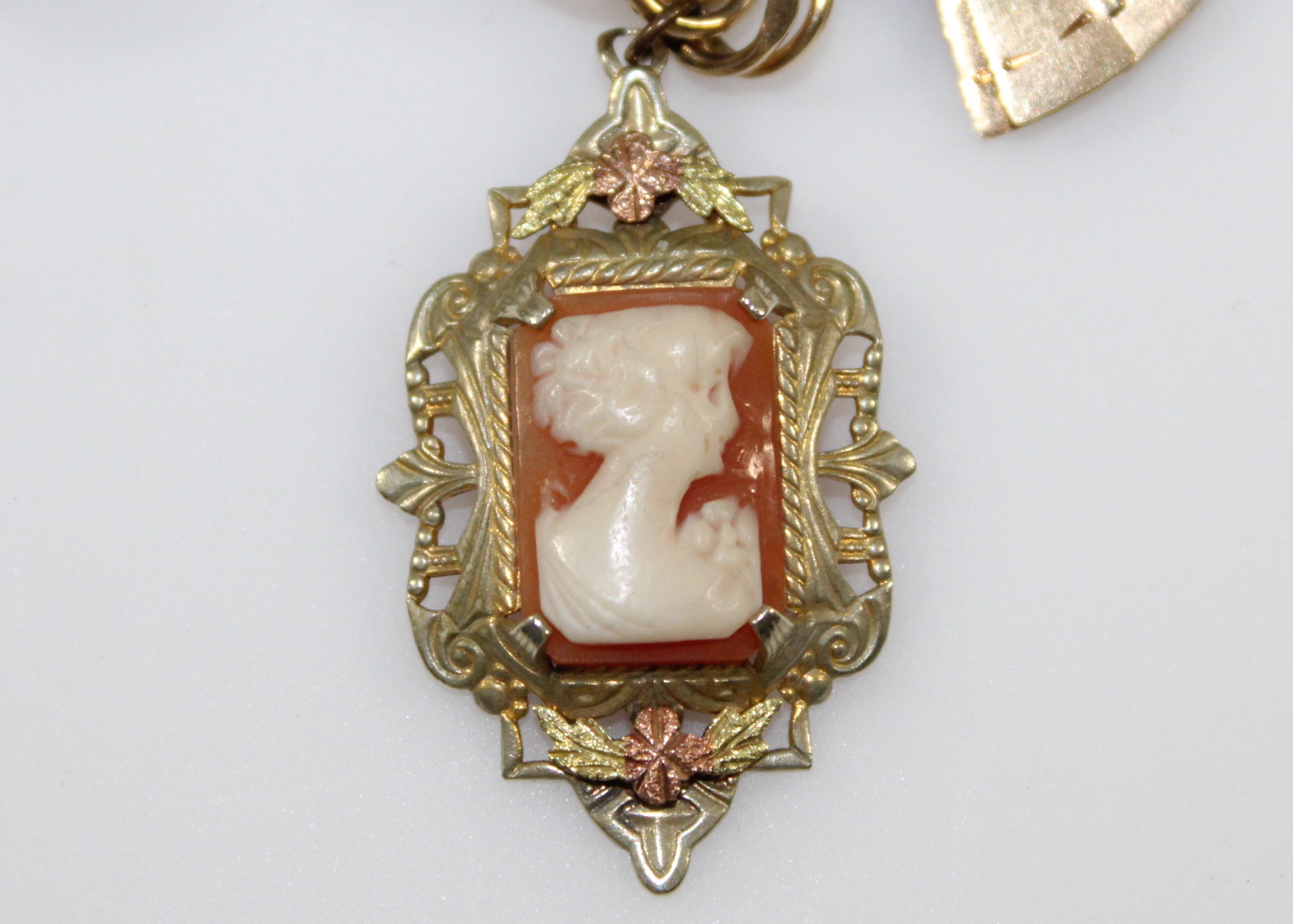 14K Gold Charm Bracelet and Charms