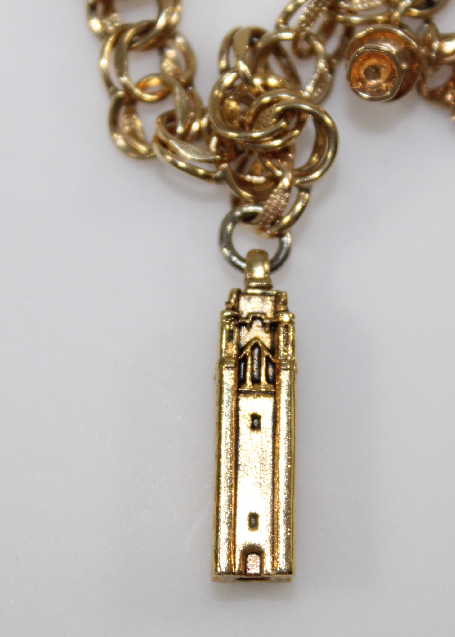 14K Gold Charm Bracelet and Charms