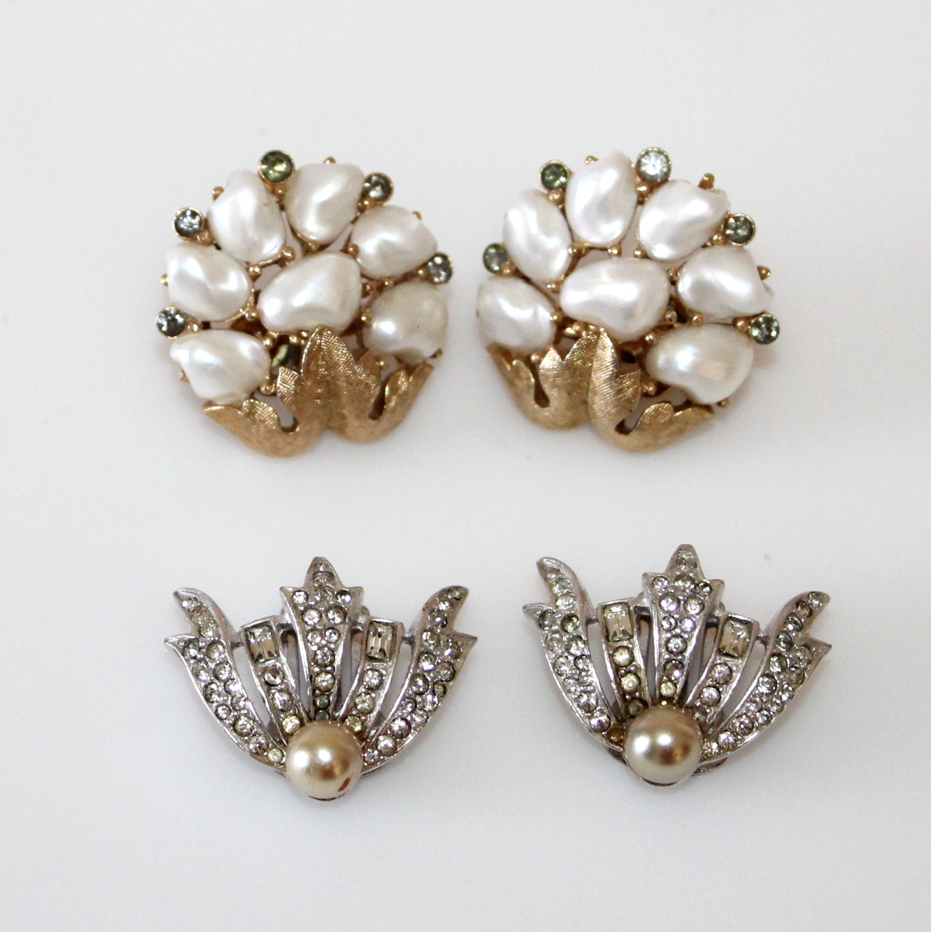 Vintage Clip Earrings Including Halbe