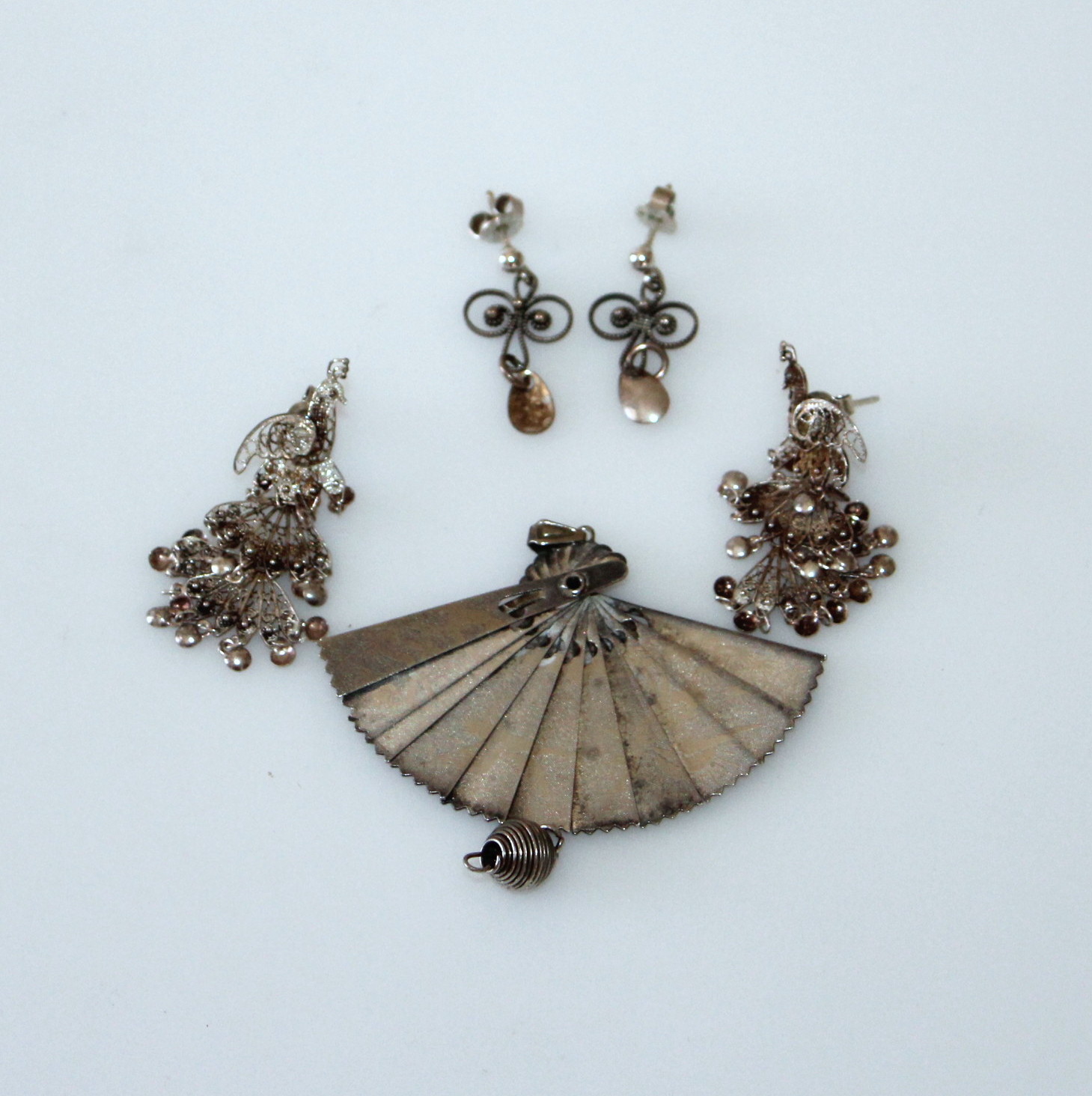 Vintage Earrings and Pendant