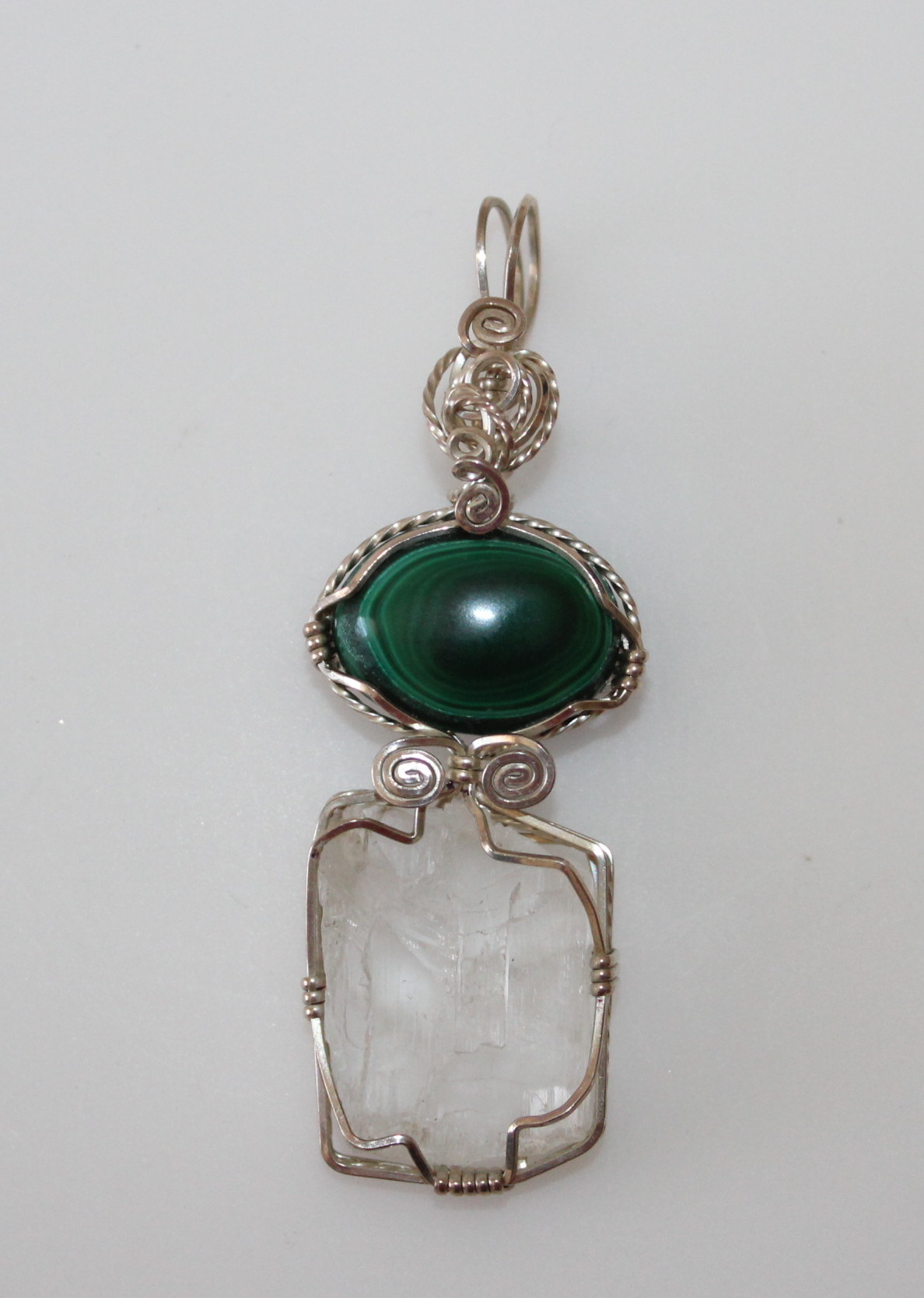 Sterling and Natural Stone Pendants