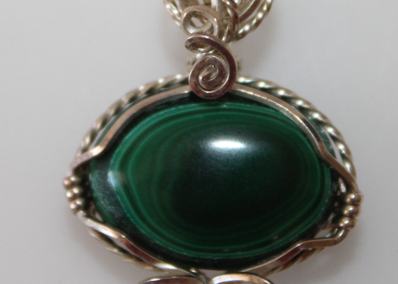 Sterling and Natural Stone Pendants