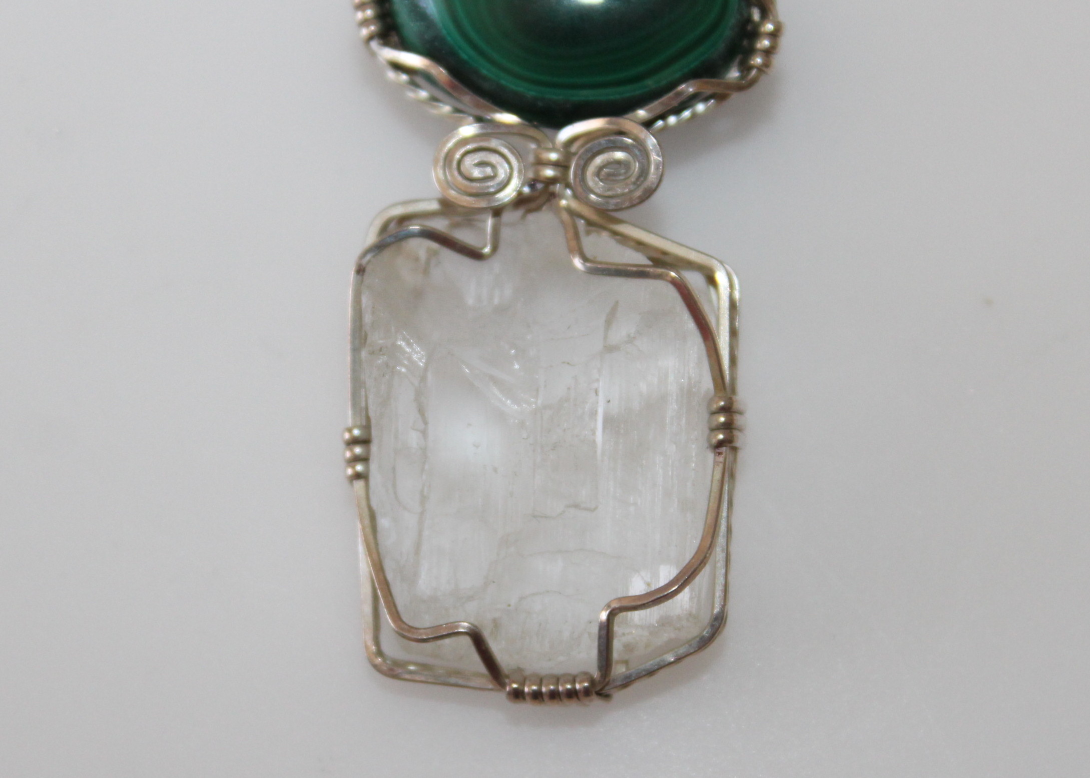 Sterling and Natural Stone Pendants