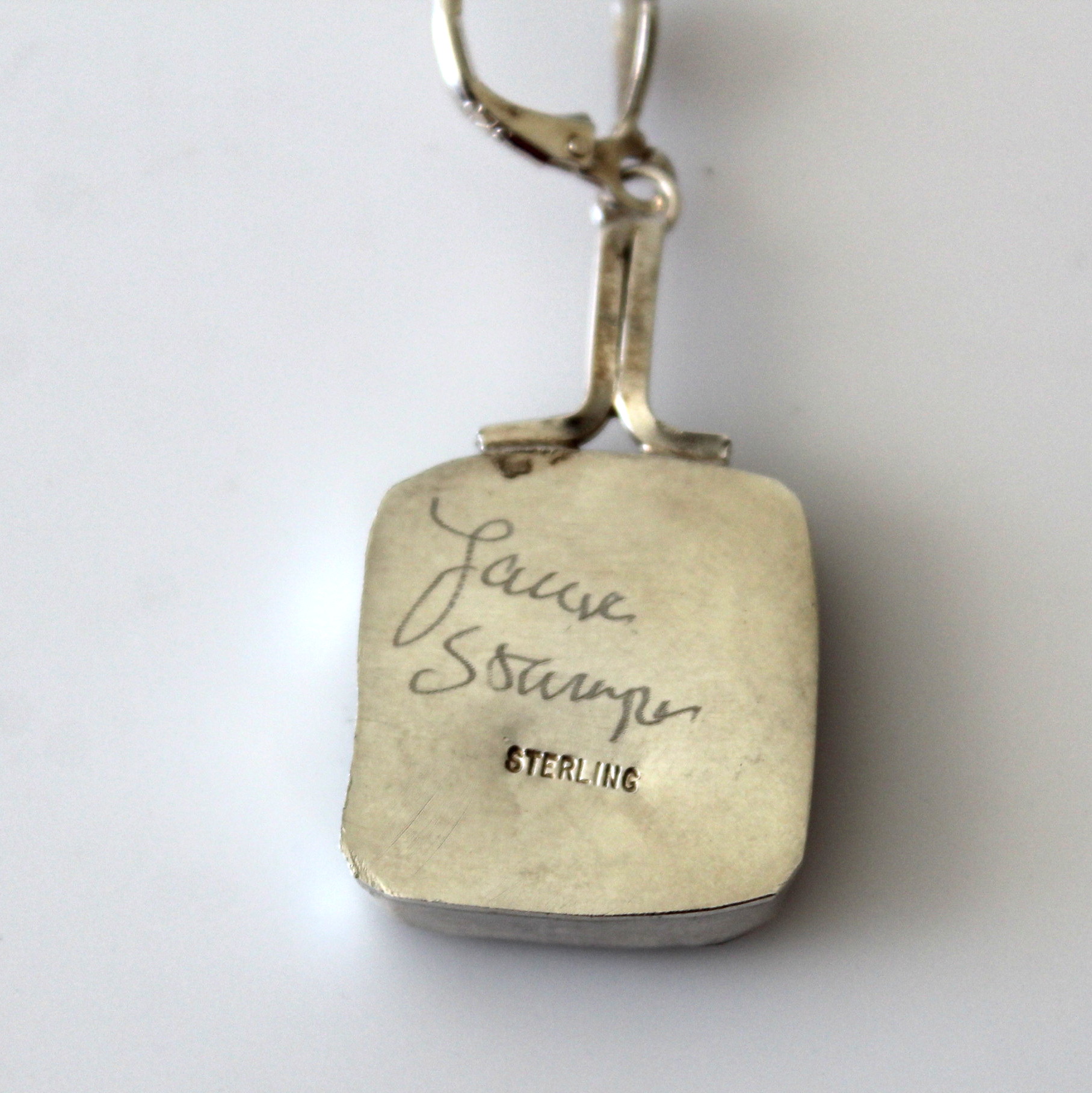 Sterling and Tile Pendants