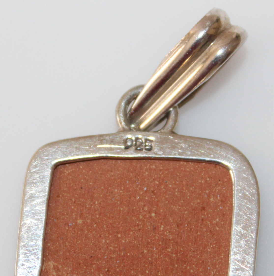 Sterling and Tile Pendants