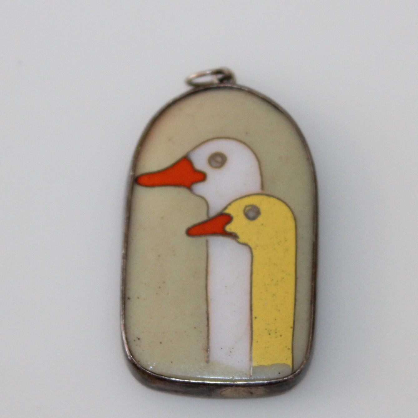 Sterling and Tile Pendants