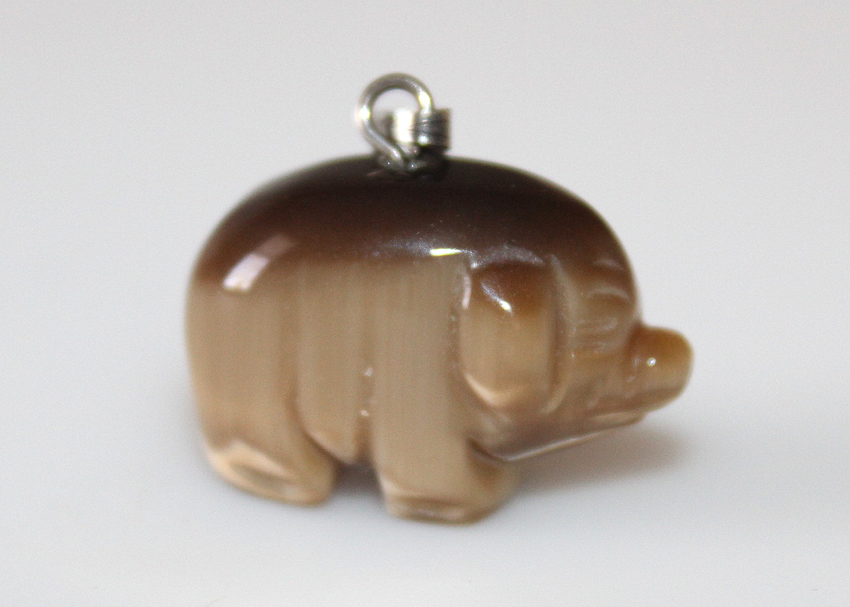 Scarab HSB Bracelet and Carved Tiger's Eye Pendant