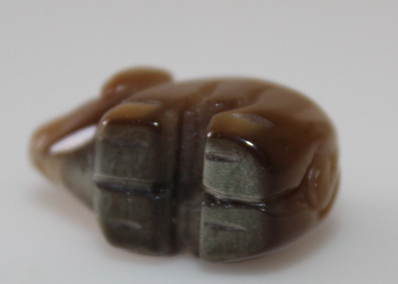 Scarab HSB Bracelet and Carved Tiger's Eye Pendant