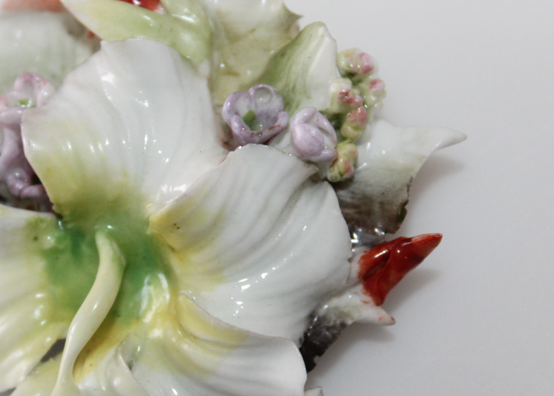 Vintage Royal Crown Derby Porcelain Brooch