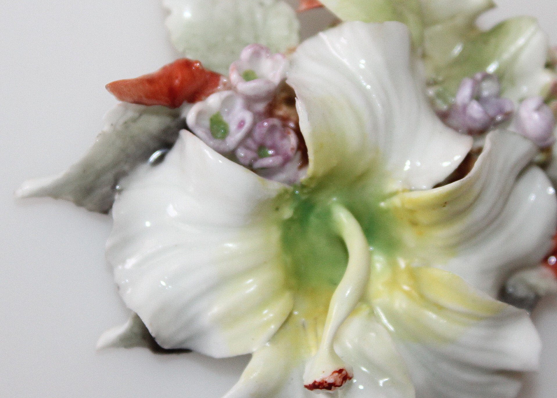 Vintage Royal Crown Derby Porcelain Brooch