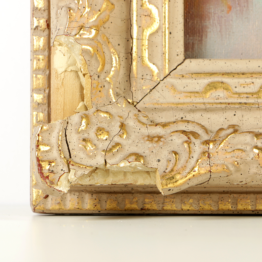 Franz Waldegg Oil Painting on Canvas "Winter Landscape"