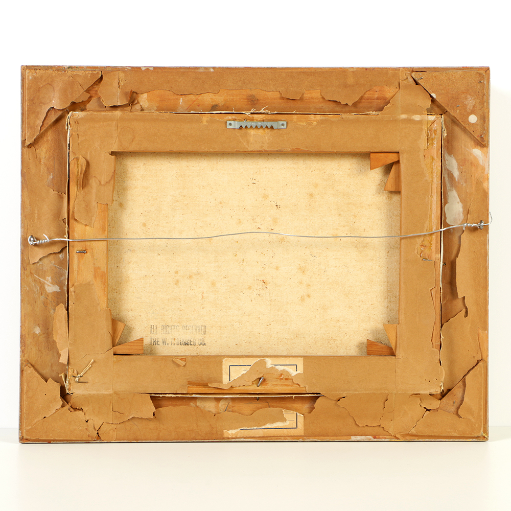 Franz Waldegg Oil Painting on Canvas "Winter Landscape"