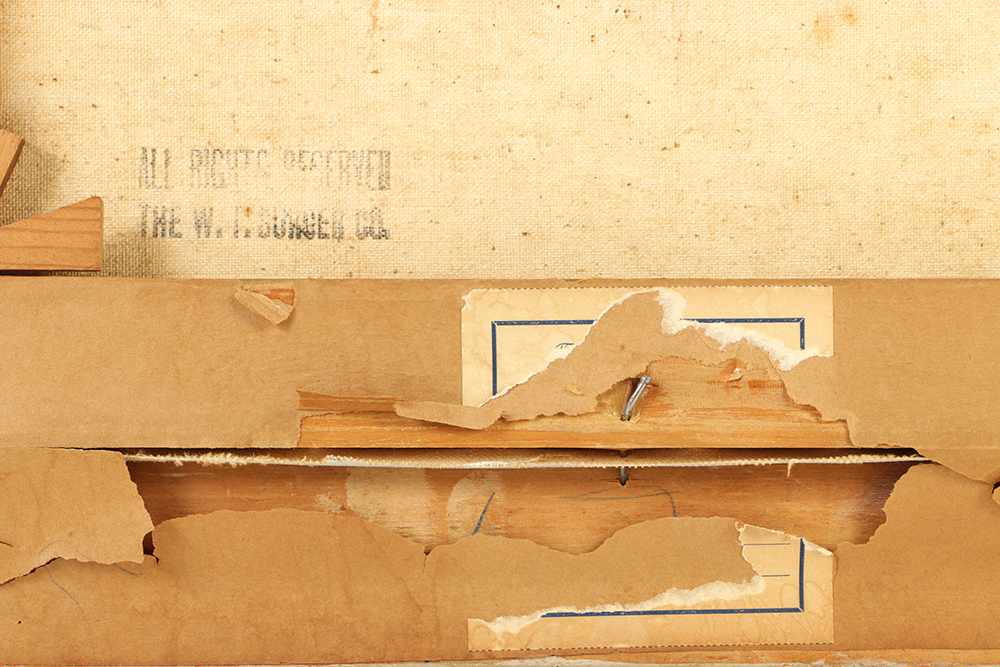 Franz Waldegg Oil Painting on Canvas "Winter Landscape"