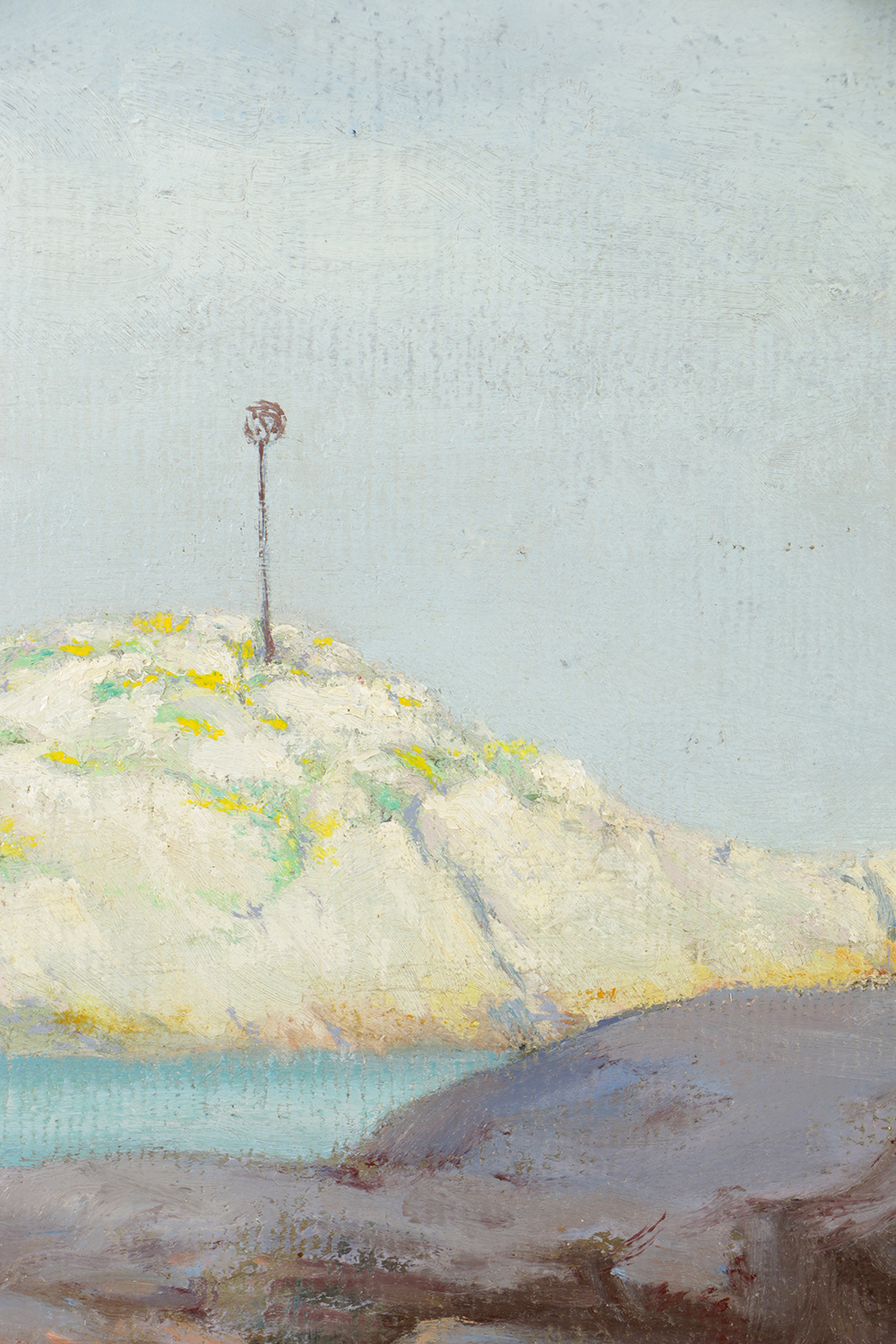 Byron W. Fellows Oil Painting on Canvas Board "Summer in Gloucester"