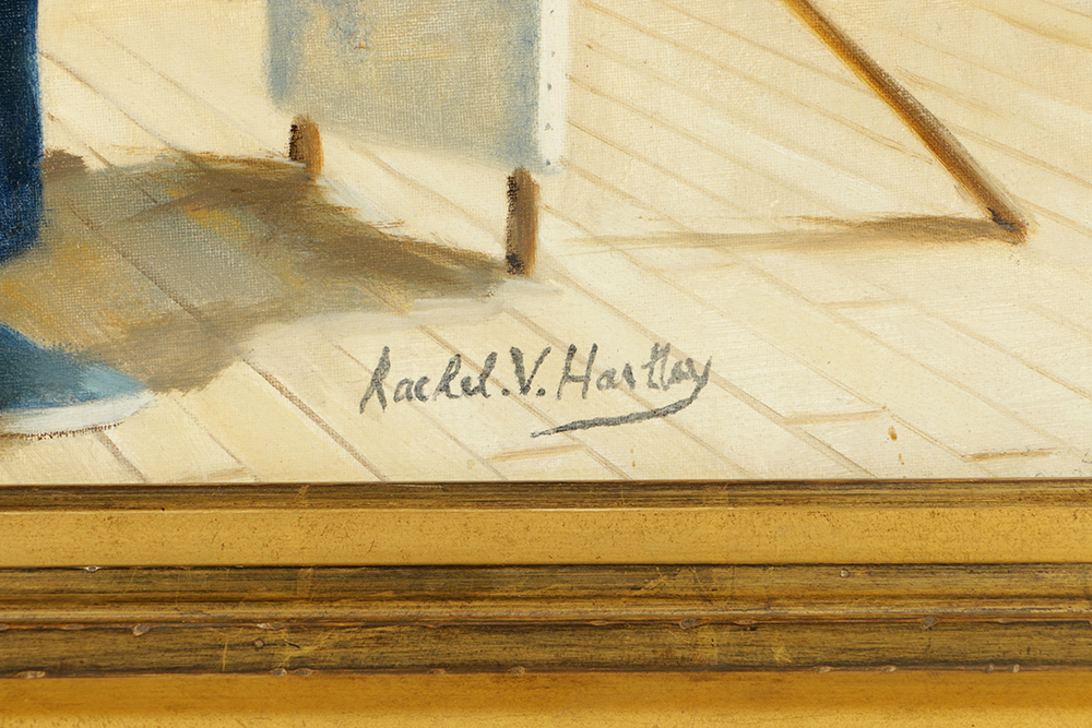 Rachel V. Hartley Oil Painting on Canvas Coastal Scene