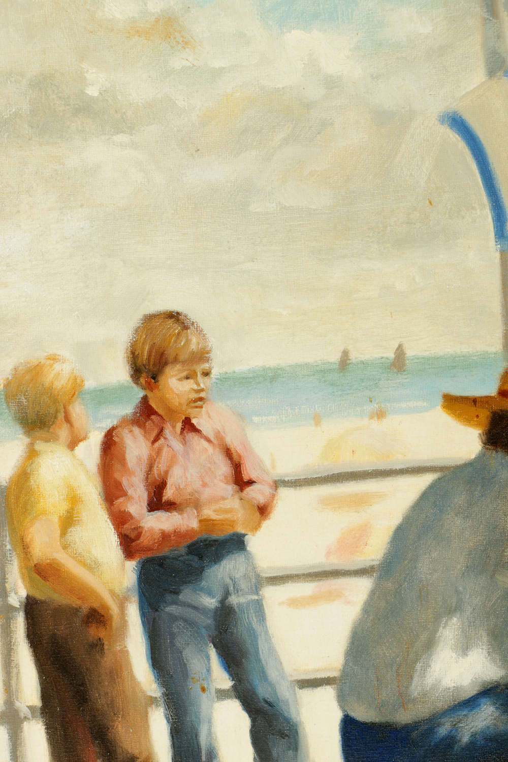 Rachel V. Hartley Oil Painting on Canvas Coastal Scene