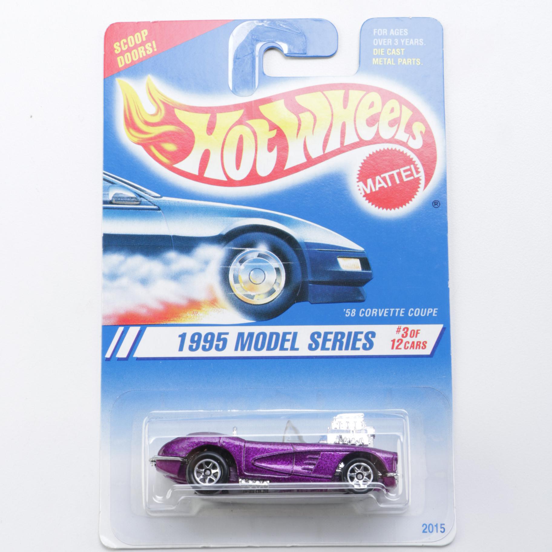 Assortment of 1995 Model Series Hot Wheels Cars