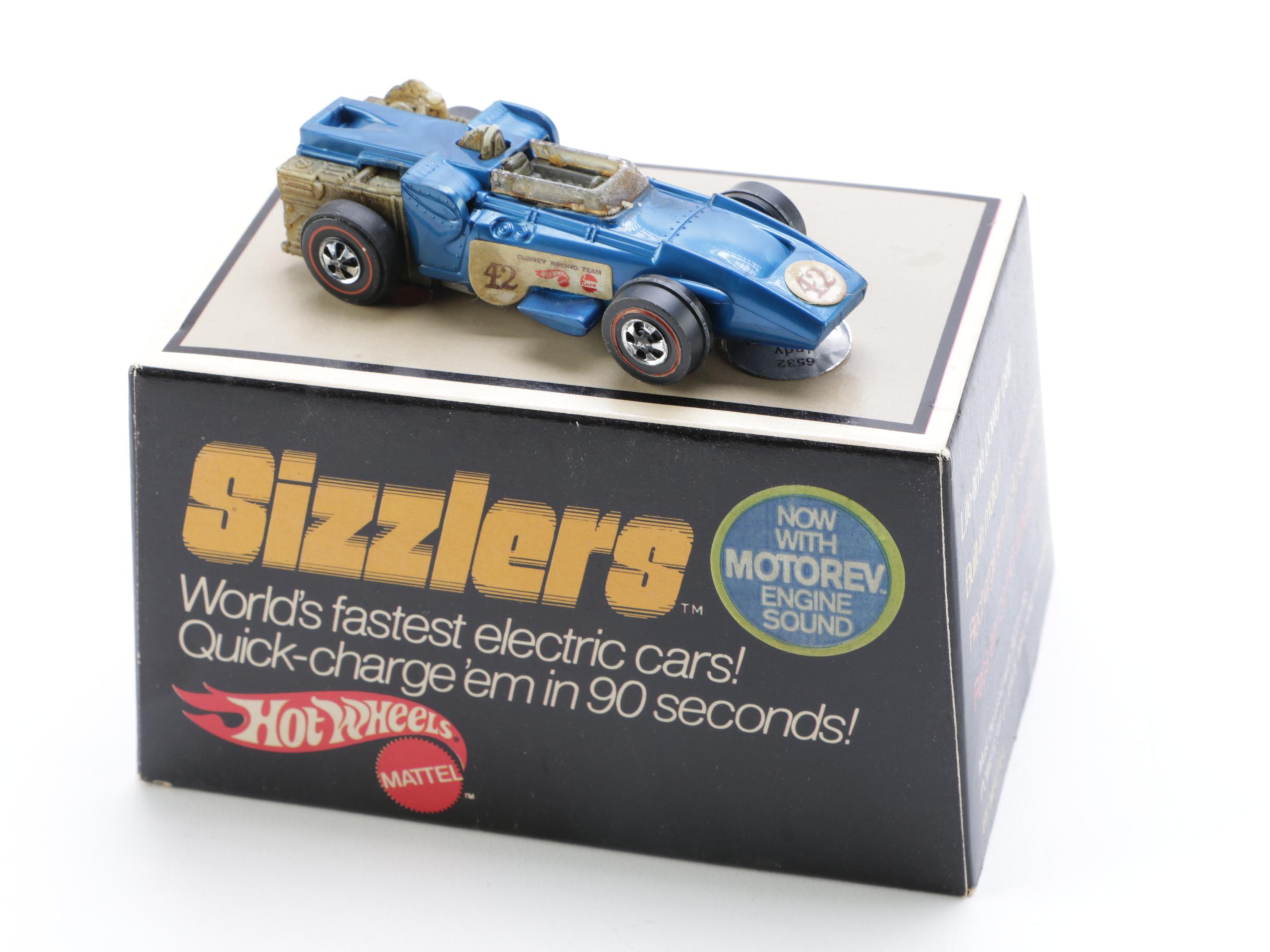 Collection of Vintage "Sizzlers" Electric Hot Wheels Cars