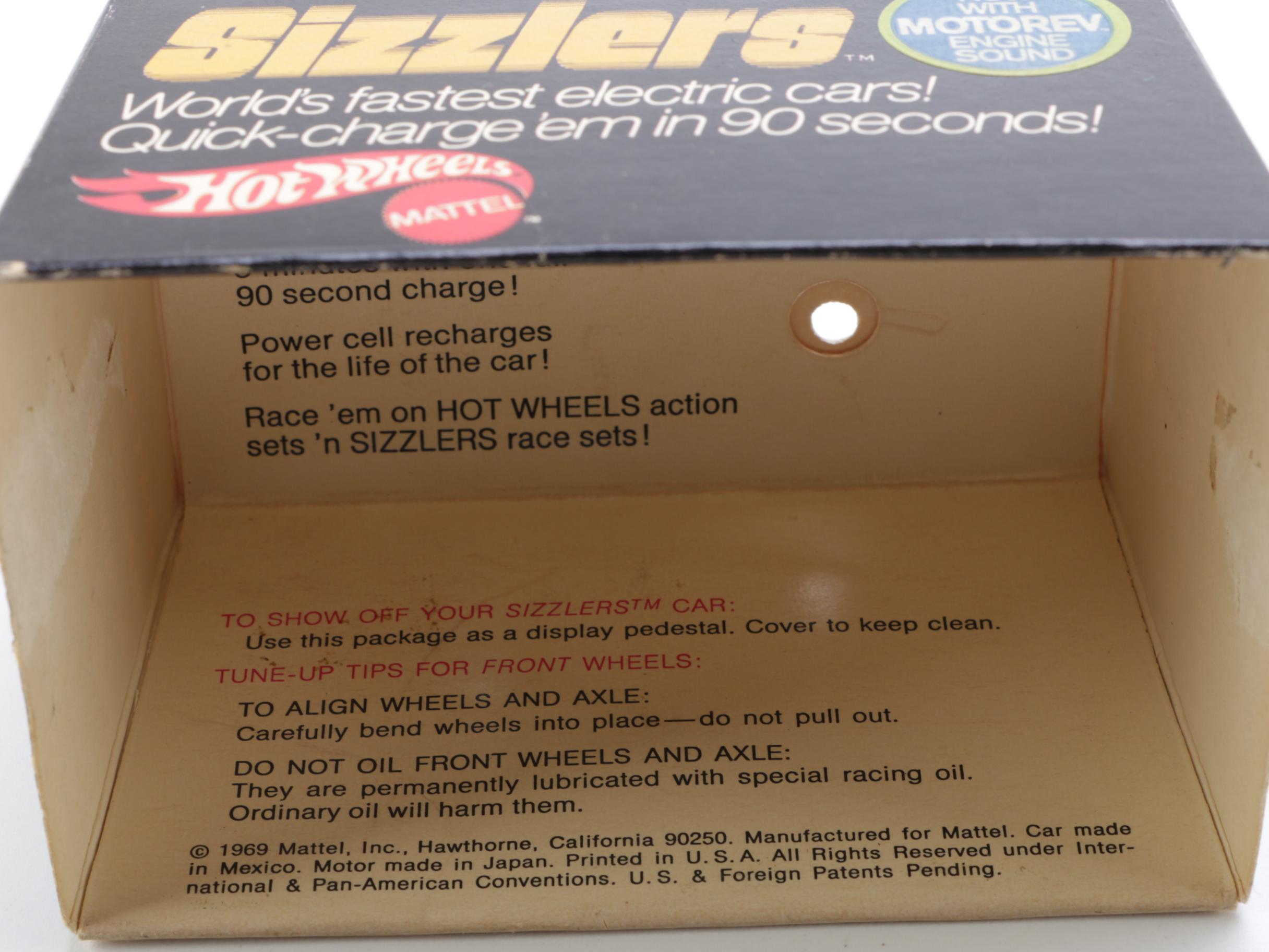 Collection of Vintage "Sizzlers" Electric Hot Wheels Cars