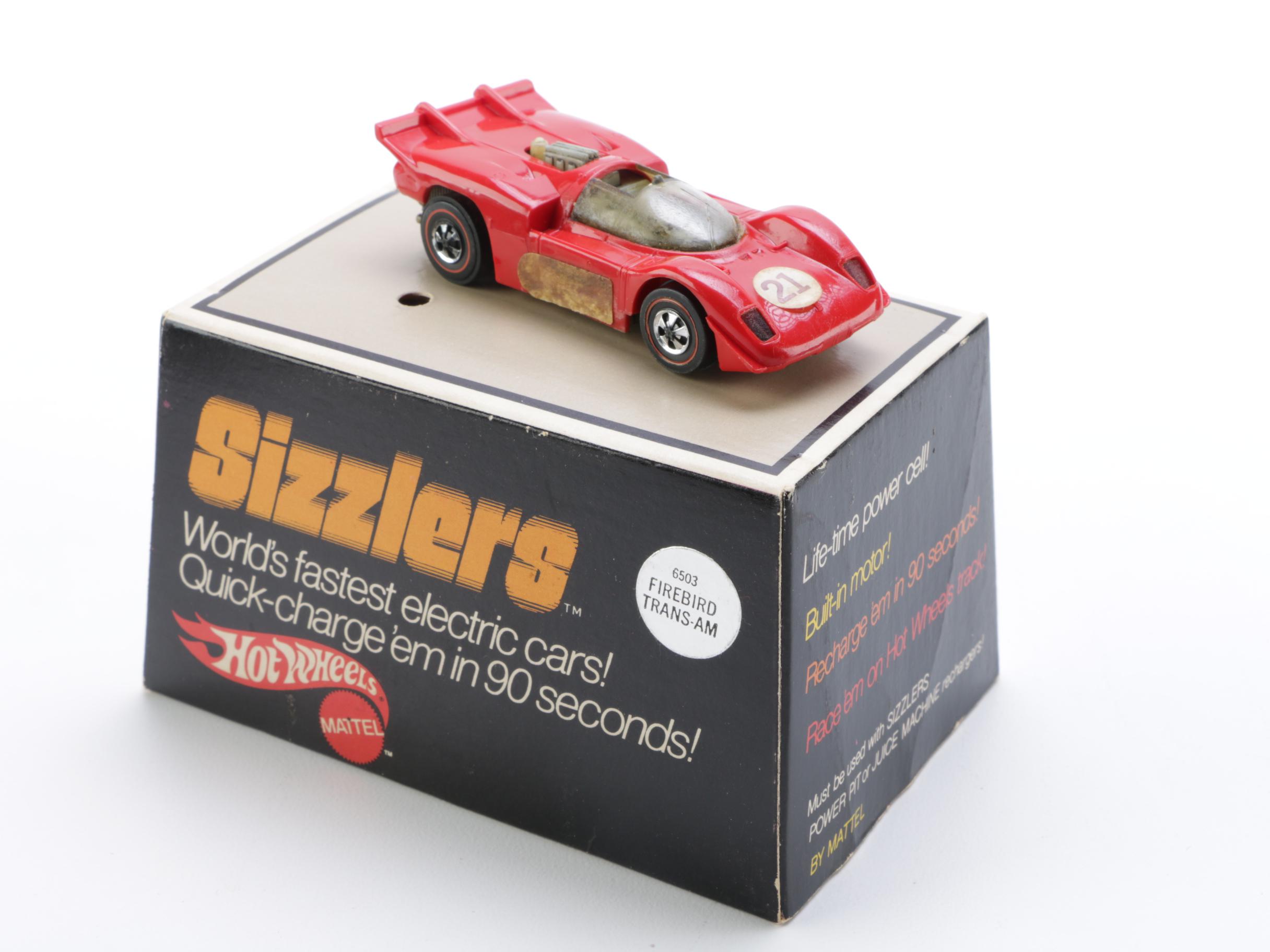 Collection of Vintage "Sizzlers" Electric Hot Wheels Cars