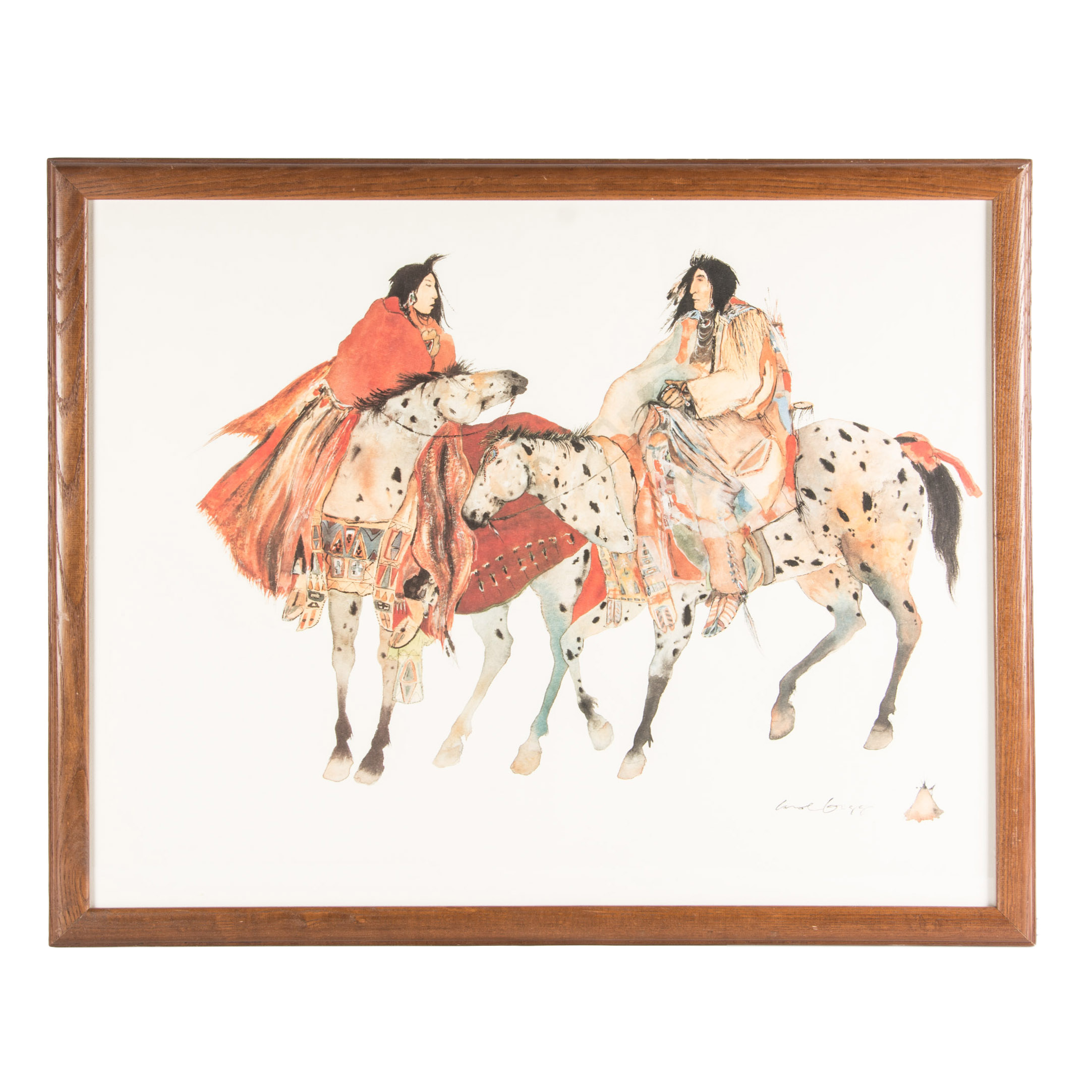 After Carol Grigg Offset Lithograph "The Meeting"