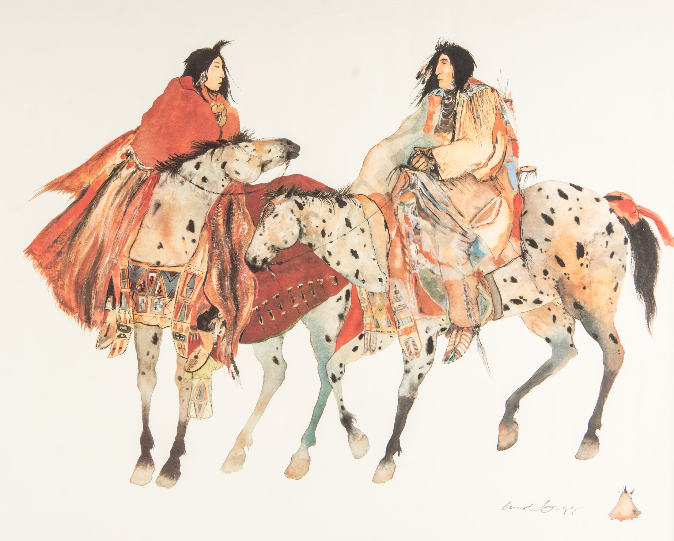 After Carol Grigg Offset Lithograph "The Meeting"