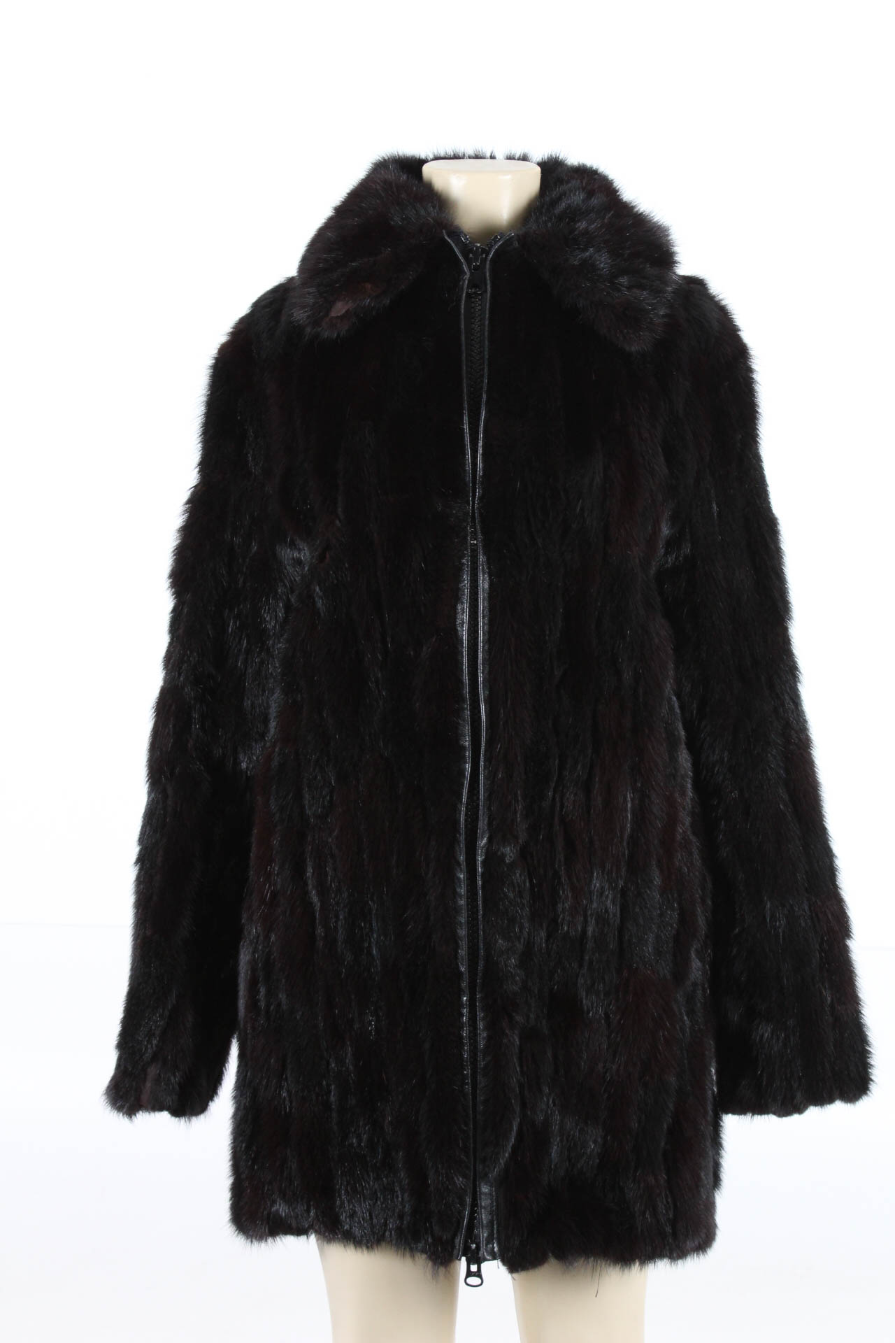 Kingsten Lee Black Ranch Mink Jacket