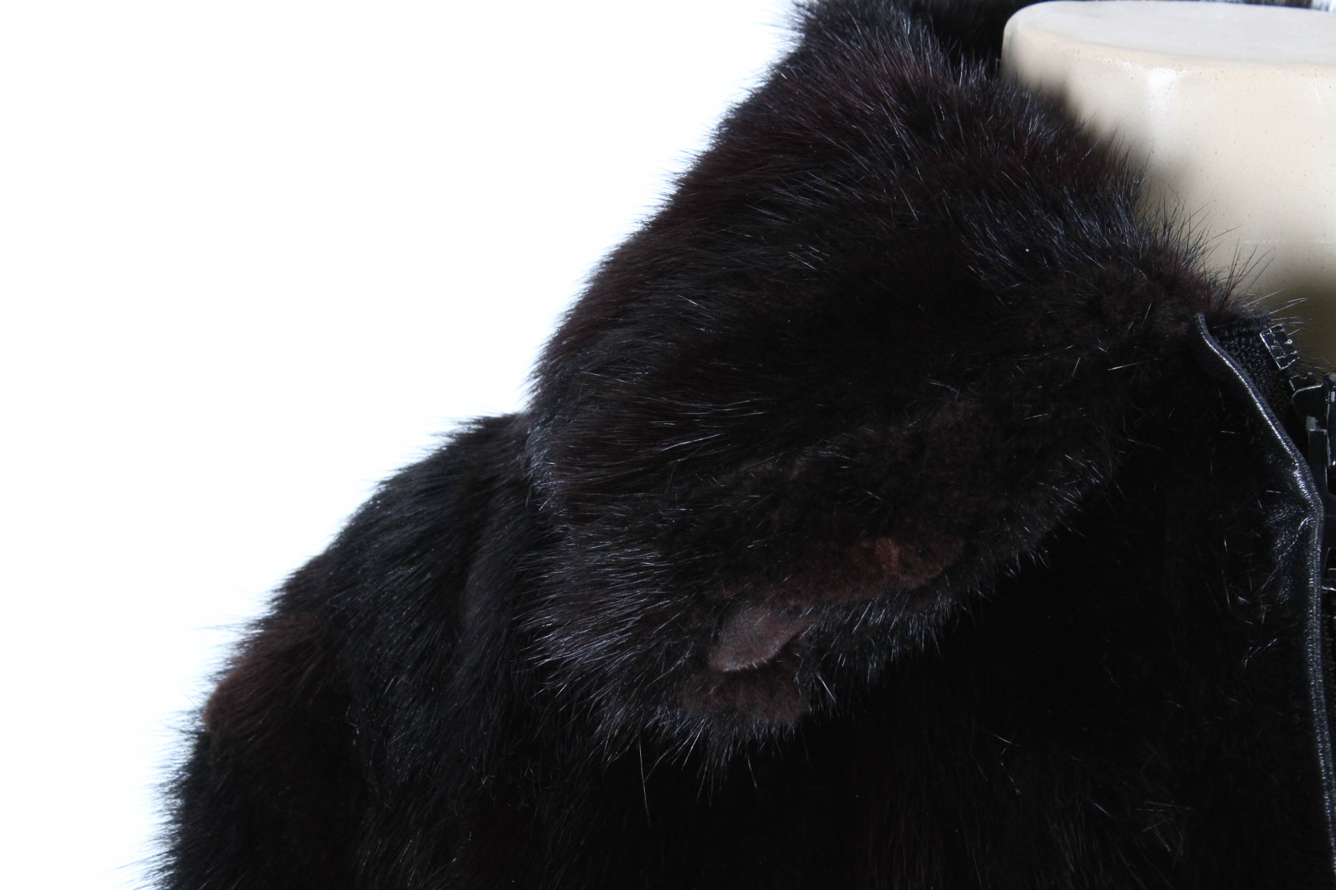 Kingsten Lee Black Ranch Mink Jacket