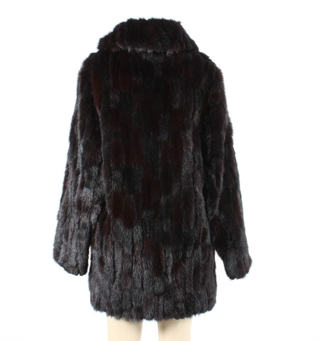 Kingsten Lee Black Ranch Mink Jacket