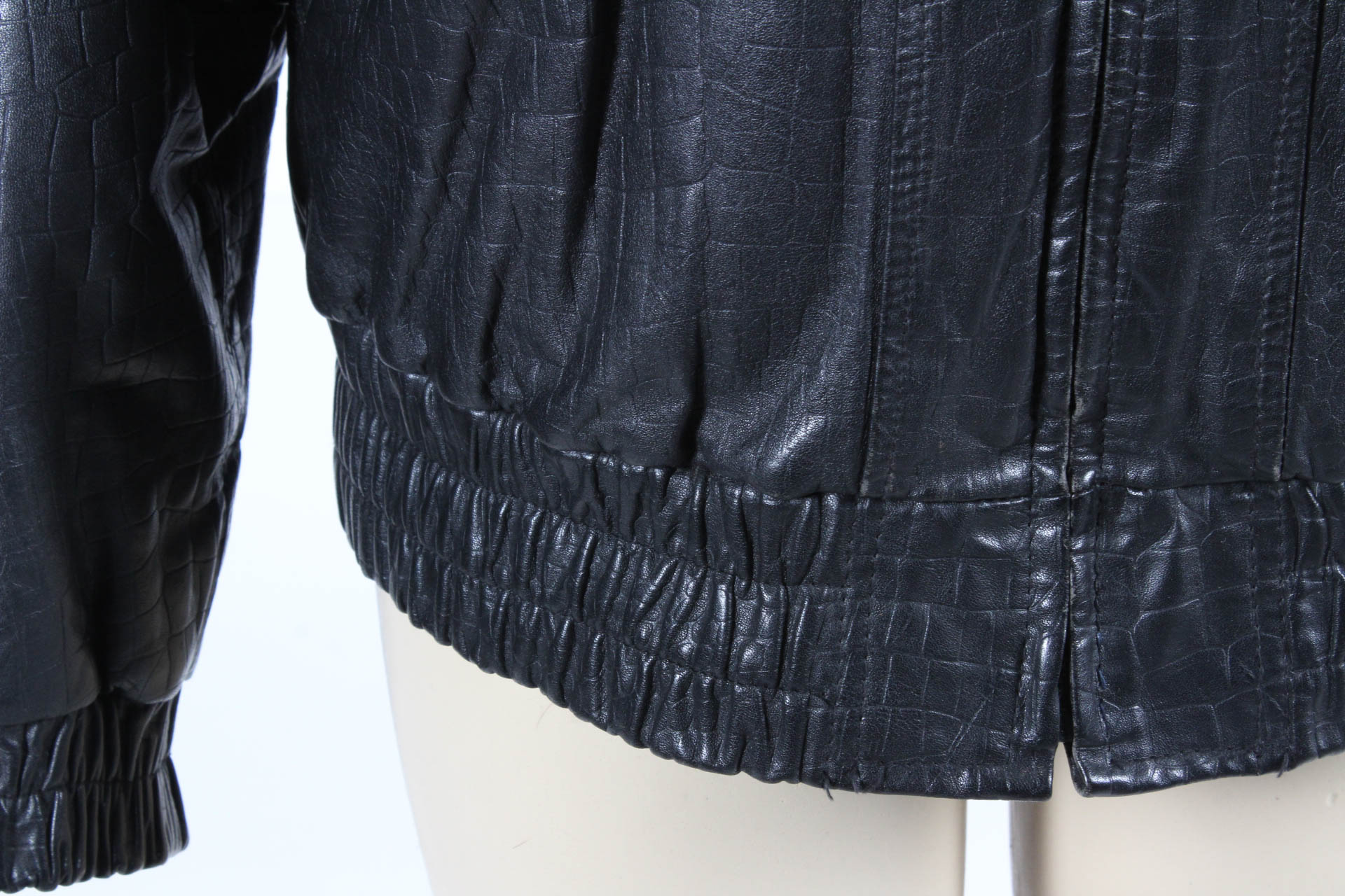 Vintage Leather Jacket With Fur Lining