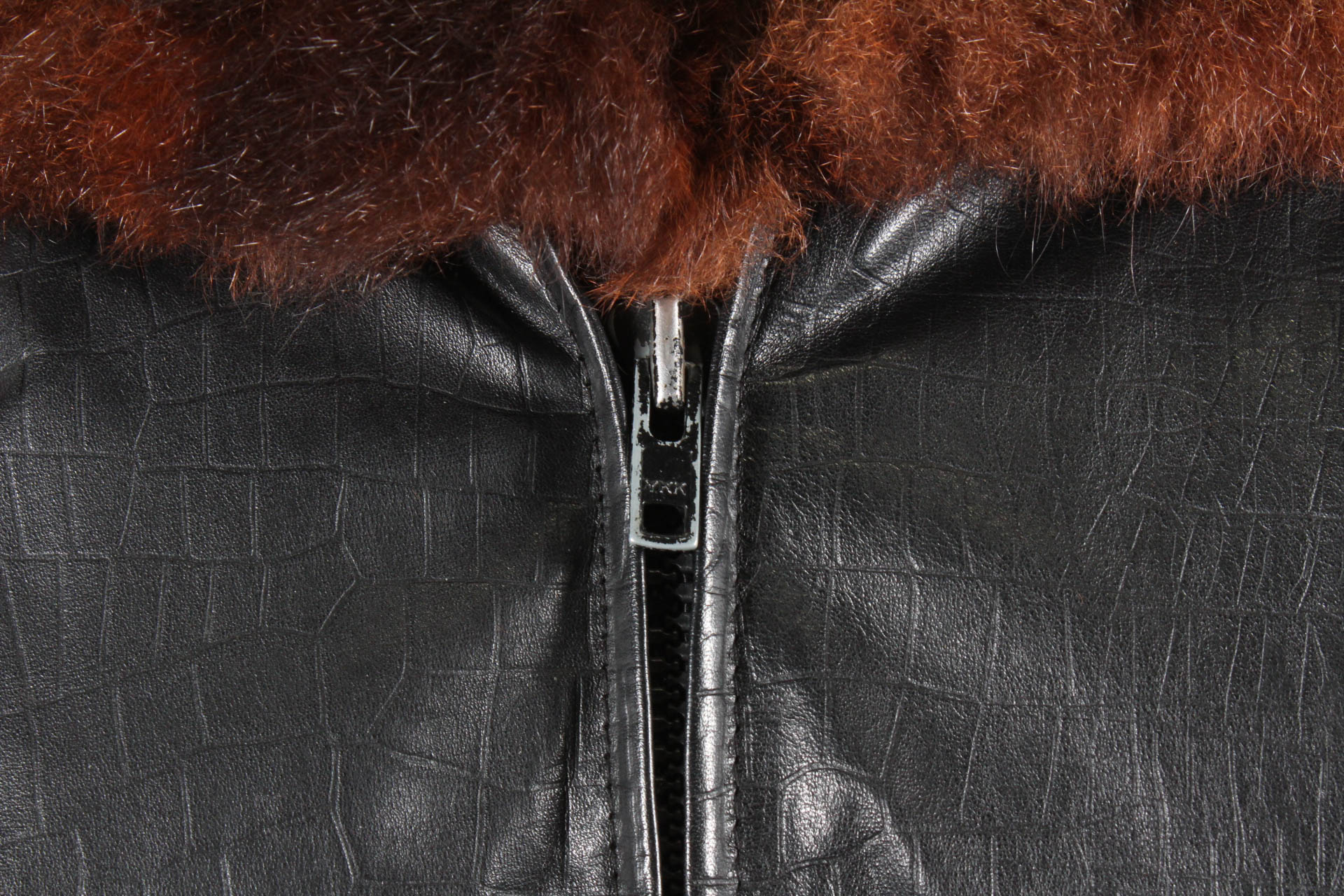 Vintage Leather Jacket With Fur Lining