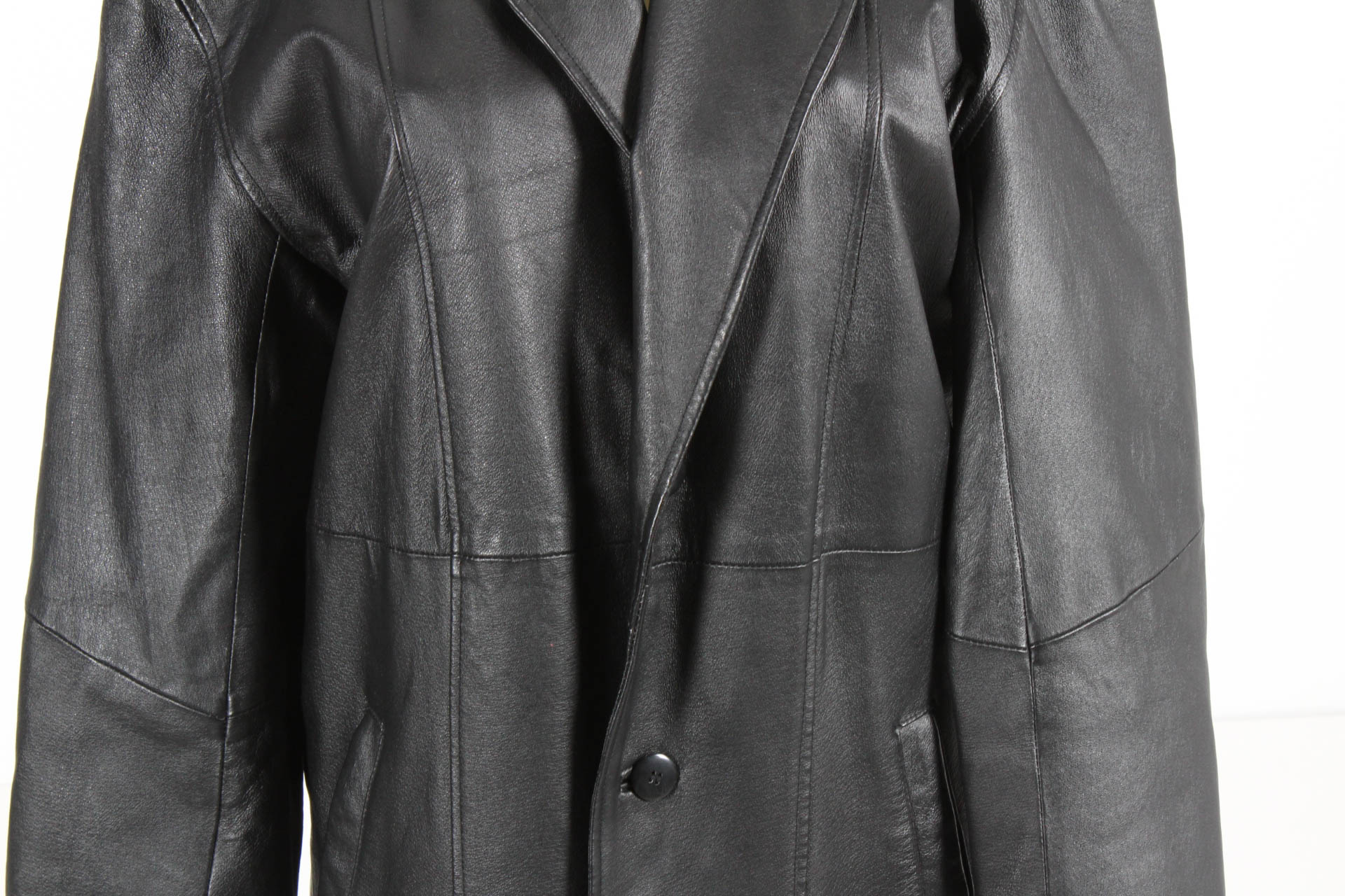 City Streets Full Length Leather Trench Coat