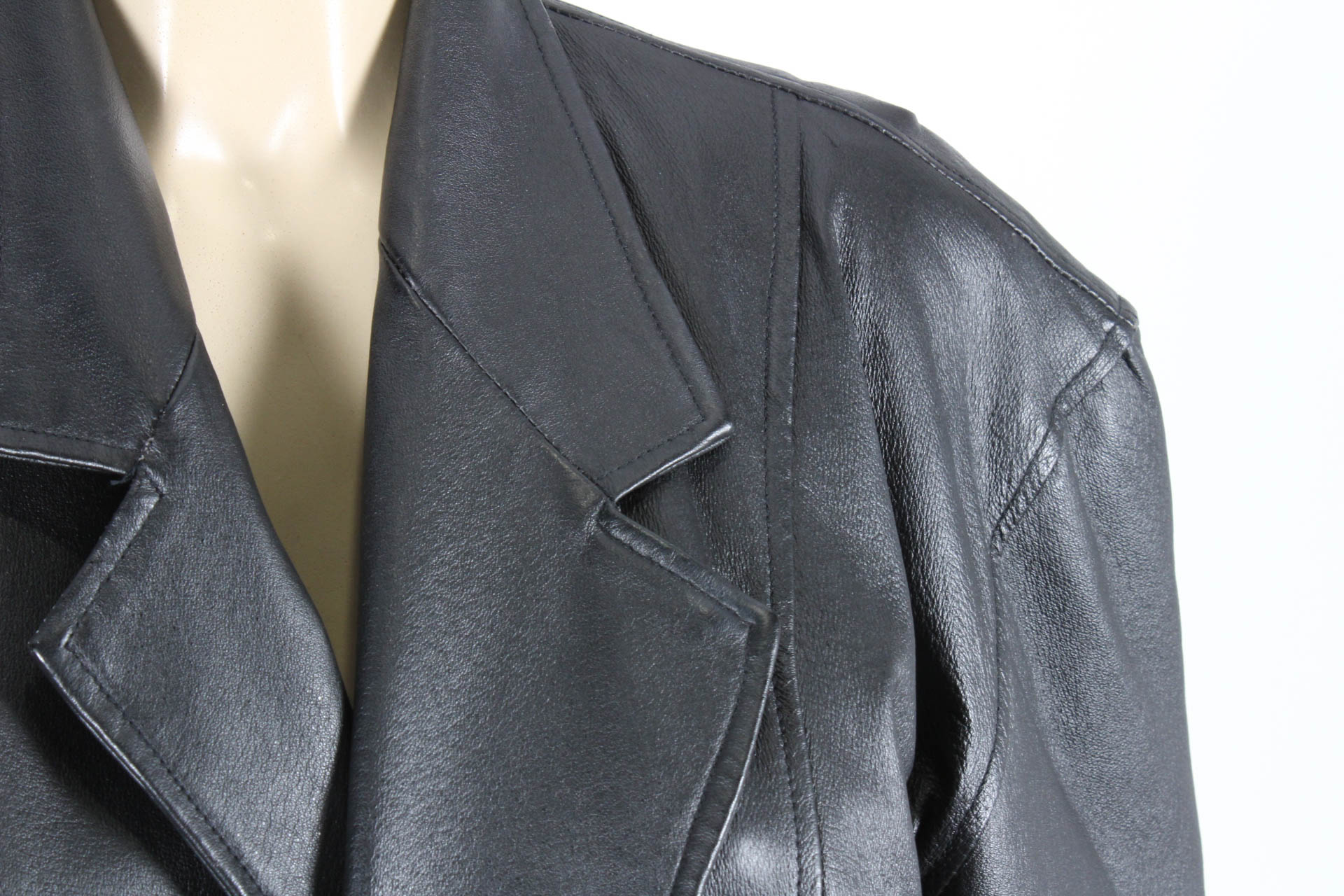 City Streets Full Length Leather Trench Coat