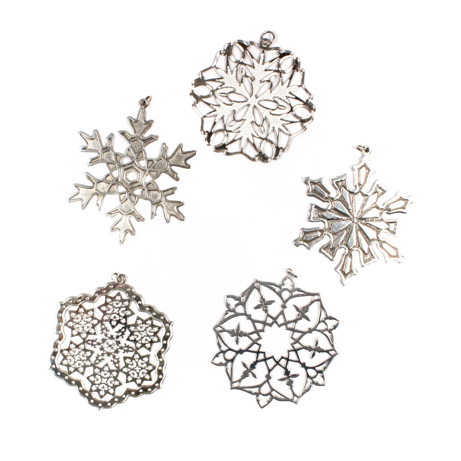 Sterling Silver Christmas Ornaments