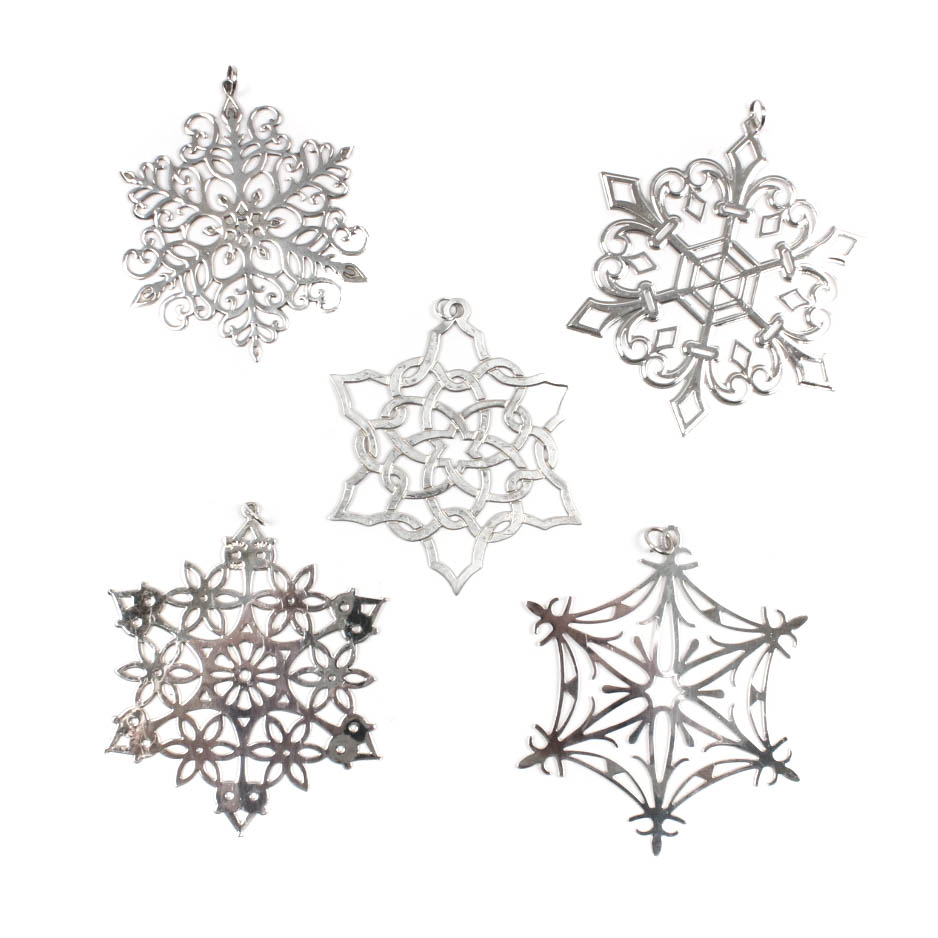 Sterling Silver Christmas Ornaments