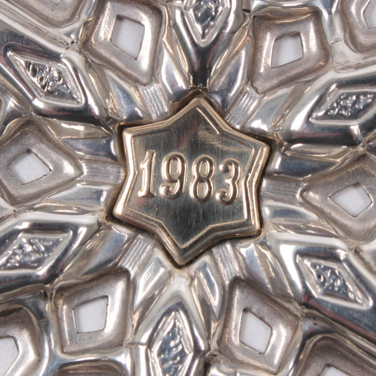 Sterling Silver Gorham and Cartier Christmas Ornaments